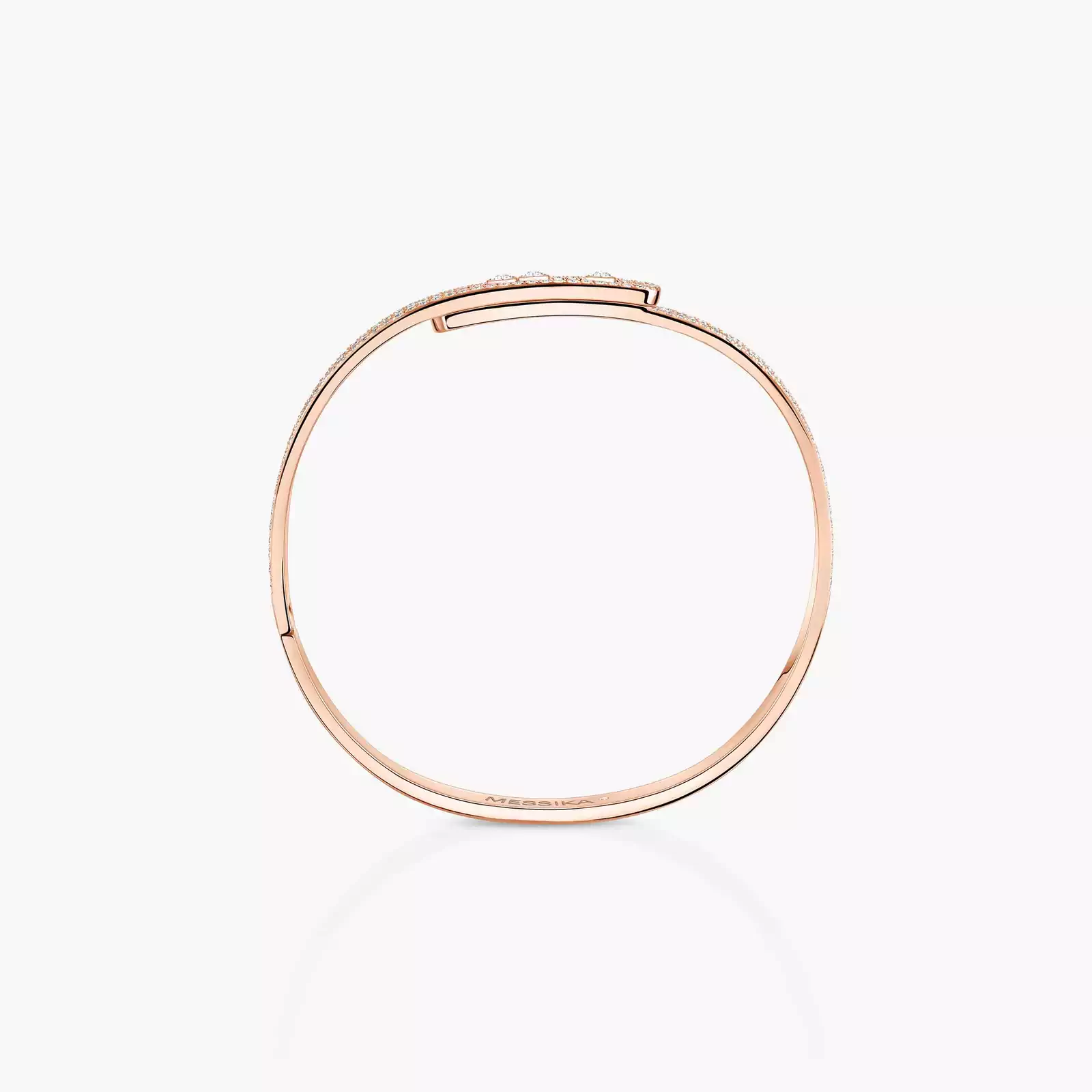 Bracelet Femme Or Rose Diamant Bangle Move Noa Pavé 12722-PG