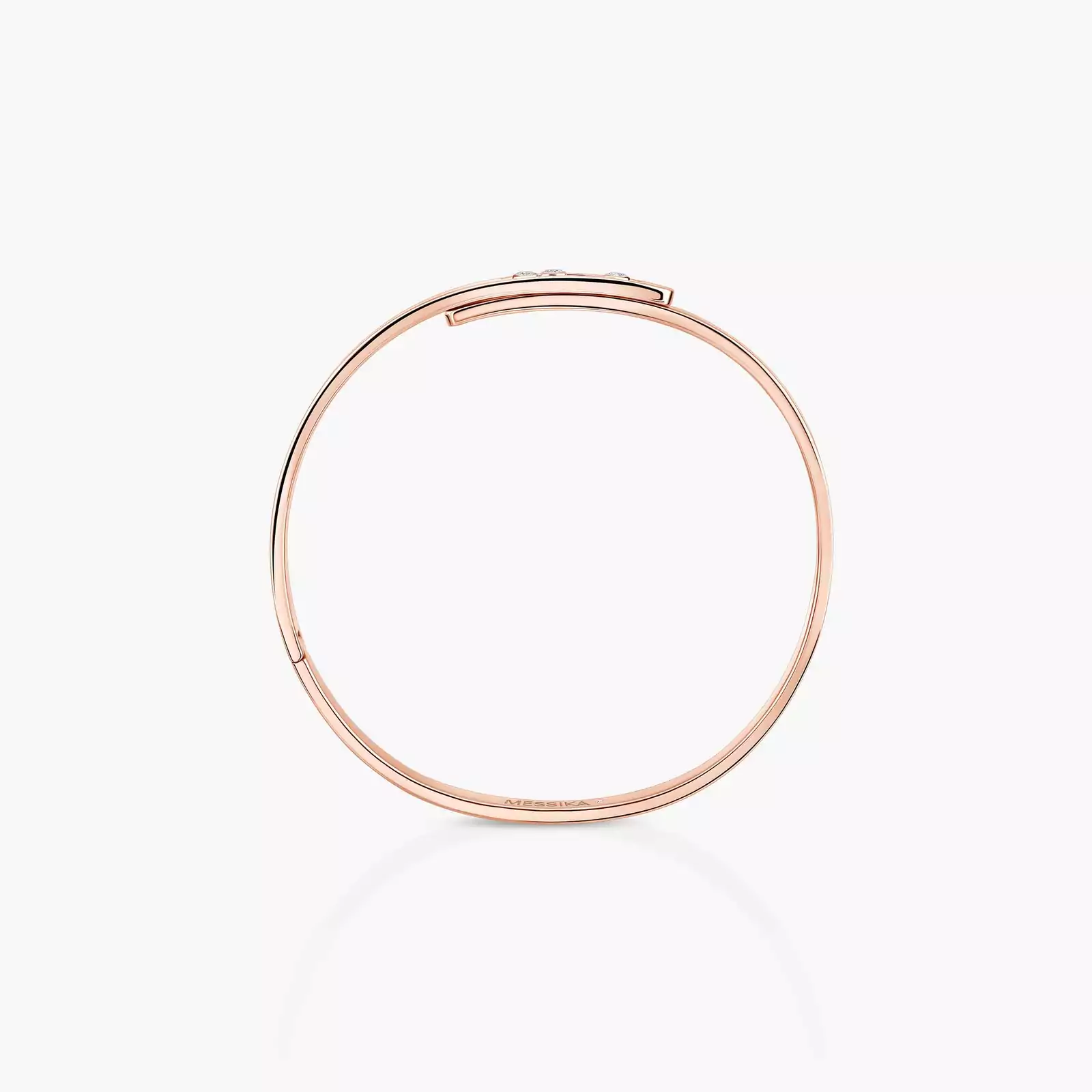 Move Noa SM Bangle Large Size Pink Gold Mixed Diamond Bracelet 11640-PG
