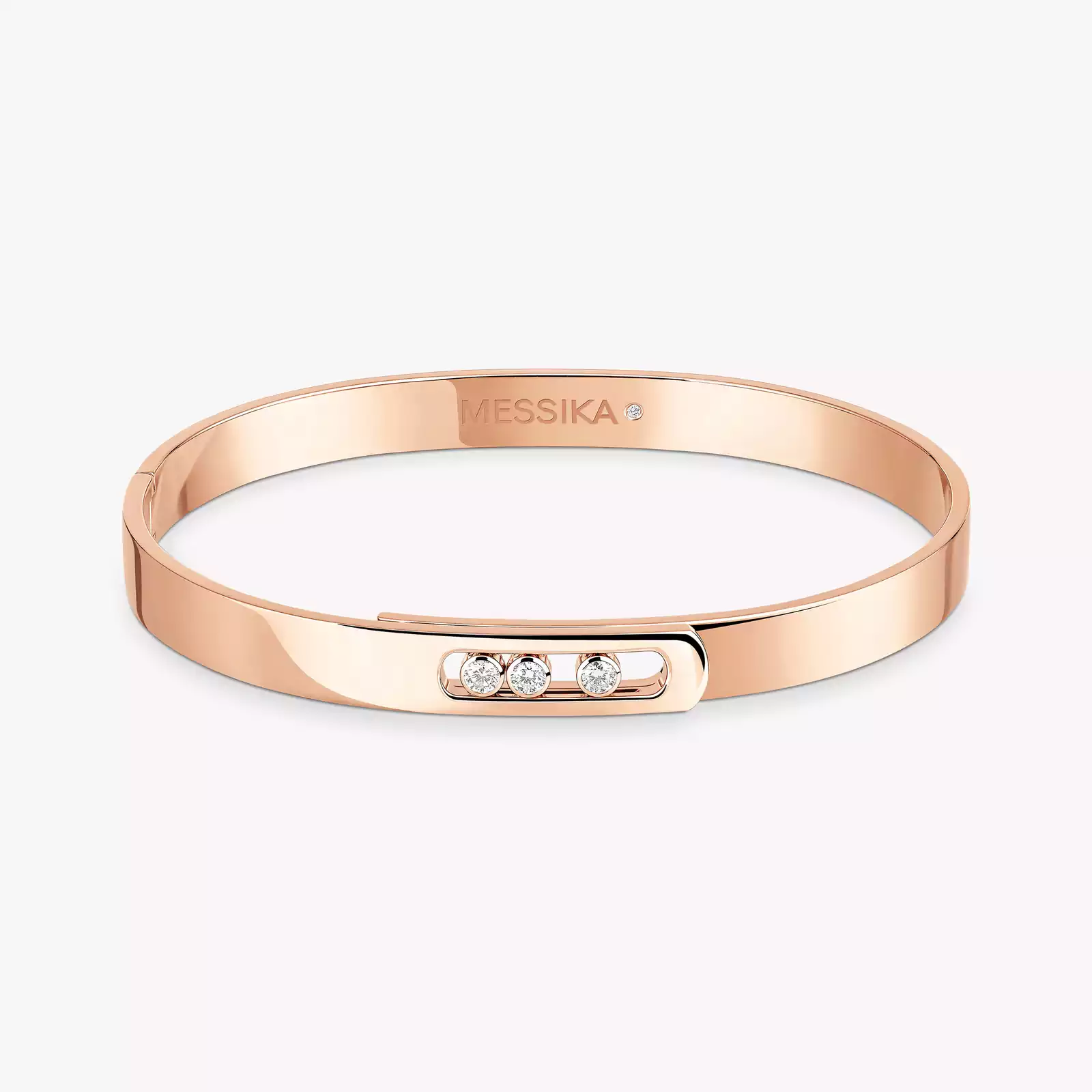 Bracelet Femme Or Rose Diamant Bangle Move Noa Grandes Tailles 13912-PG
