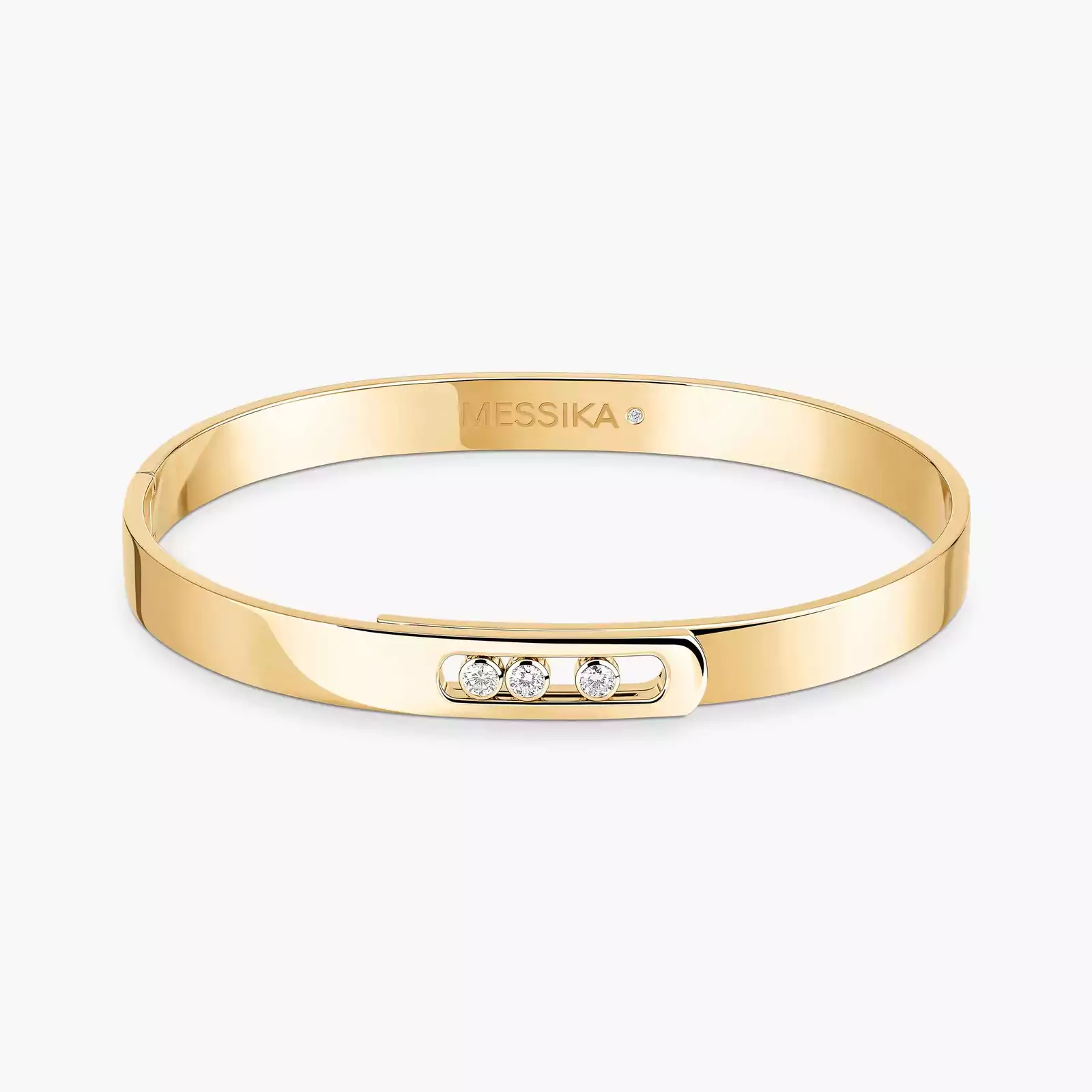Move Noa Bangle Large Size Yellow Gold For Her Diamond Bracelet 13912-YG