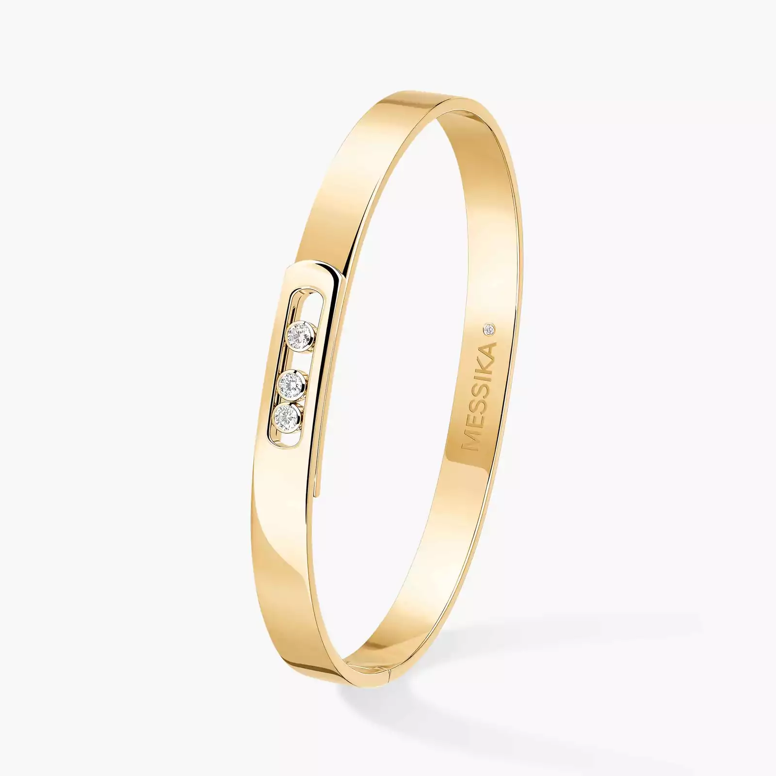 Move Noa Bangle Large Size Yellow Gold For Her Diamond Bracelet 13912-YG