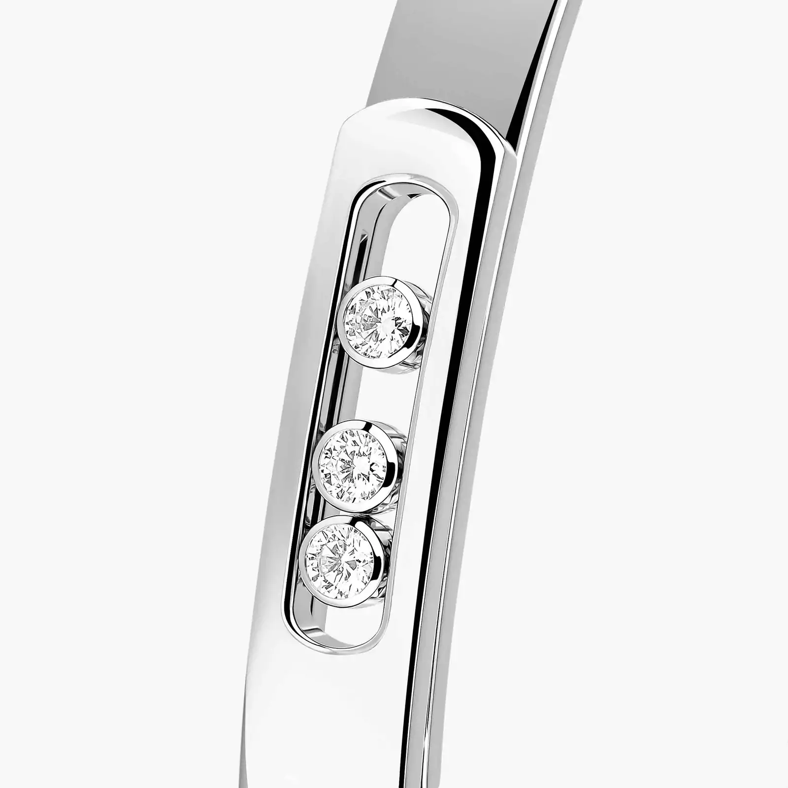 Move Noa Bangle Large Size White Gold For Her Diamond Bracelet 13912-WG