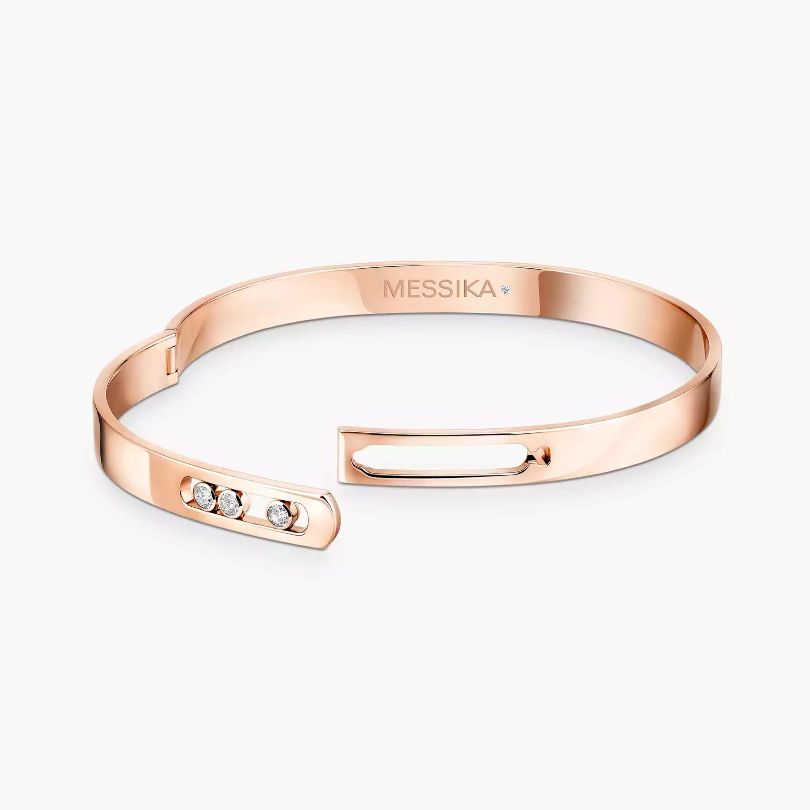 Bracelet Femme Or Rose Diamant Bangle Move Noa Grandes Tailles 13912-PG