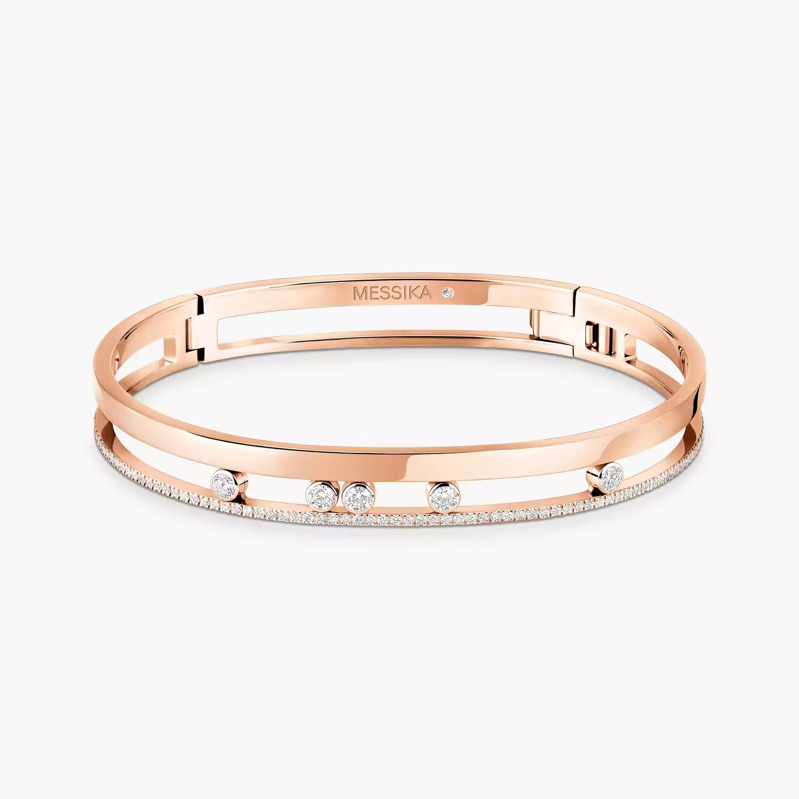 Move Romane Bangle  Pink Gold For Her Diamond Bracelet 06514-PG