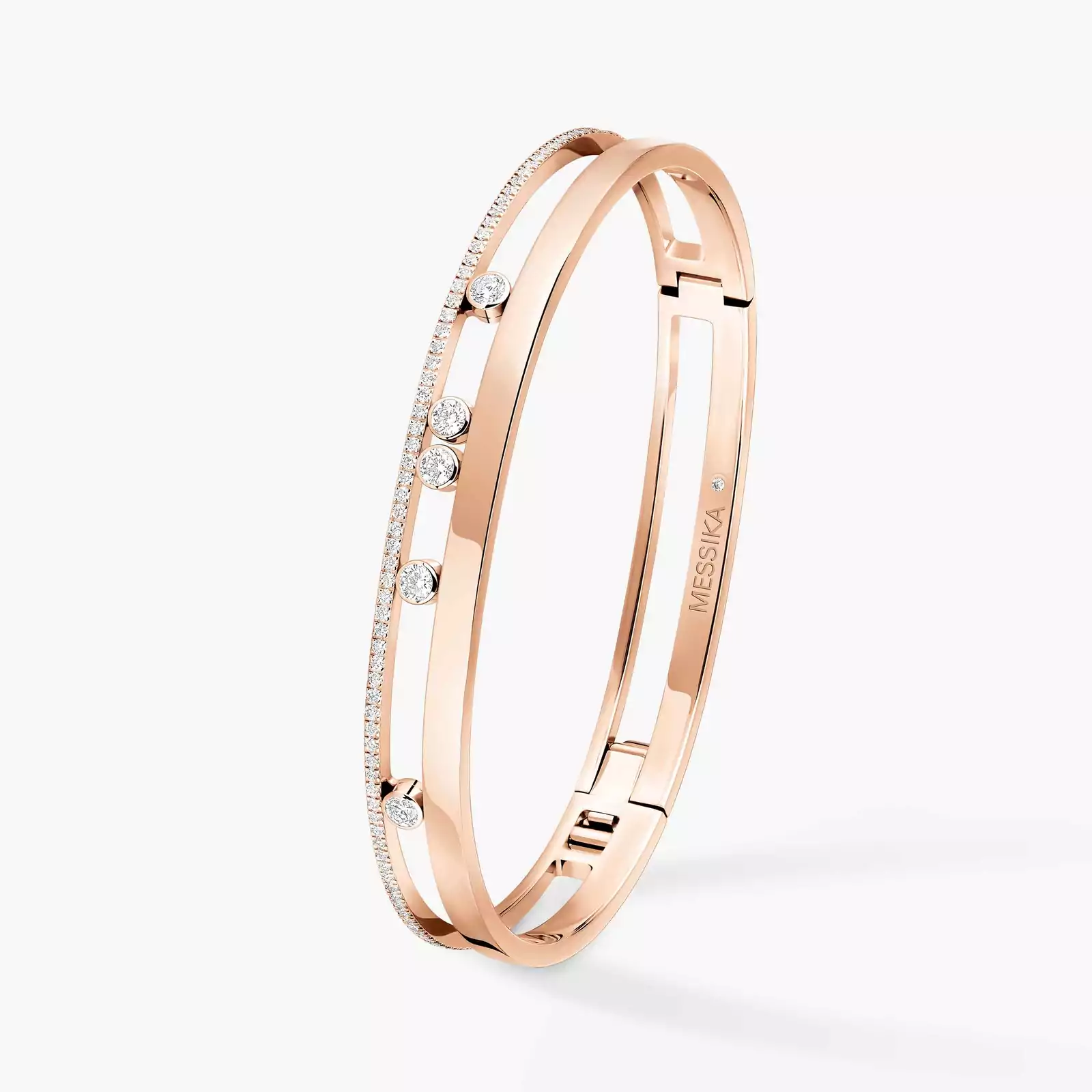 Move Romane Bangle  Pink Gold For Her Diamond Bracelet 06514-PG
