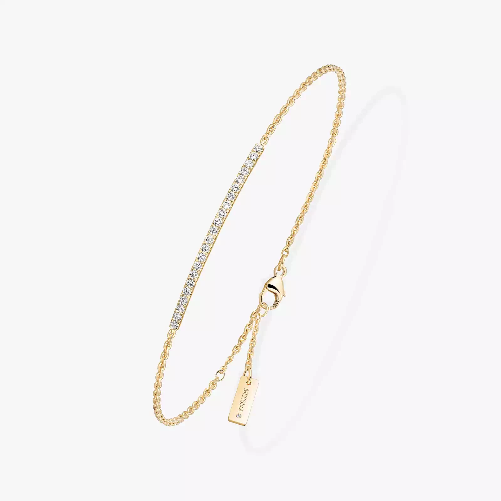 Bracciale Donna Oro giallo Diamante Gatsby con barretta 05446-YG