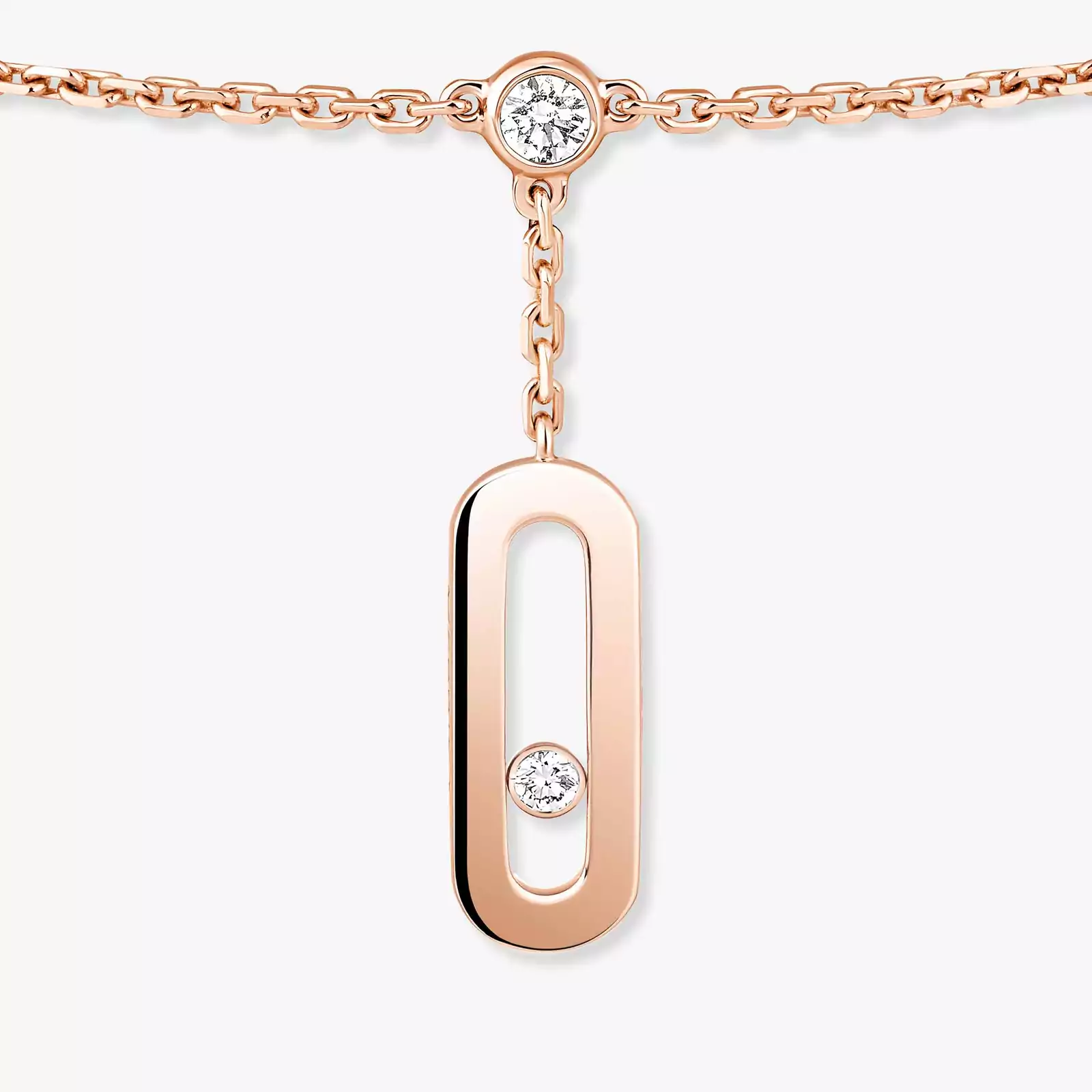 سوار امرأة ذهب وردي الماس Bracelet de Cheville Move Uno 10100-PG