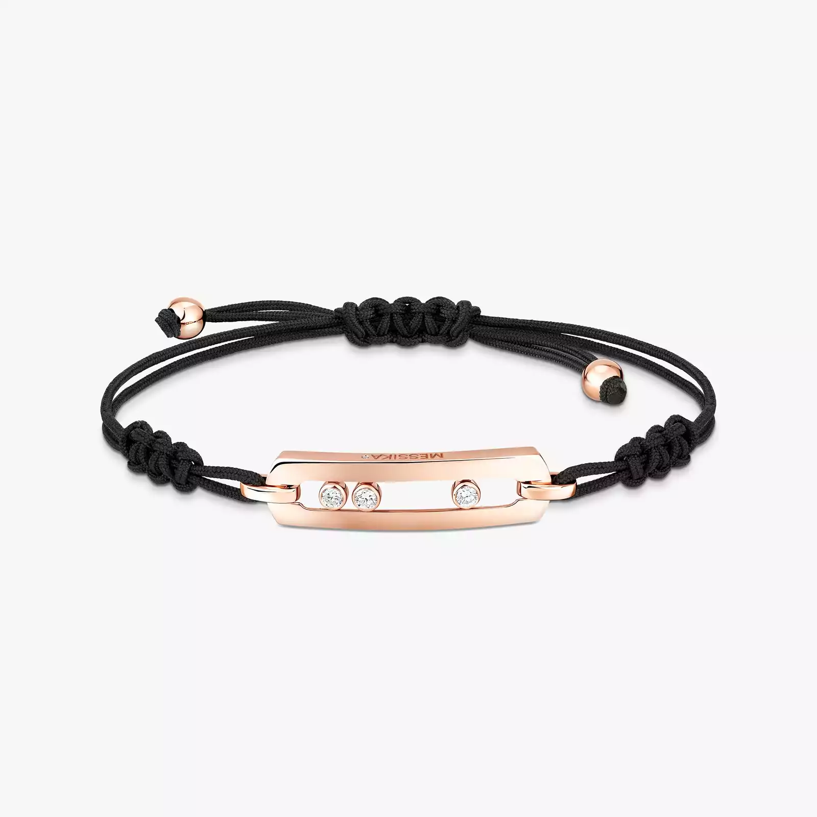 Bracelet Femme Or Rose Diamant Move Cordon Motif L 05311-PG