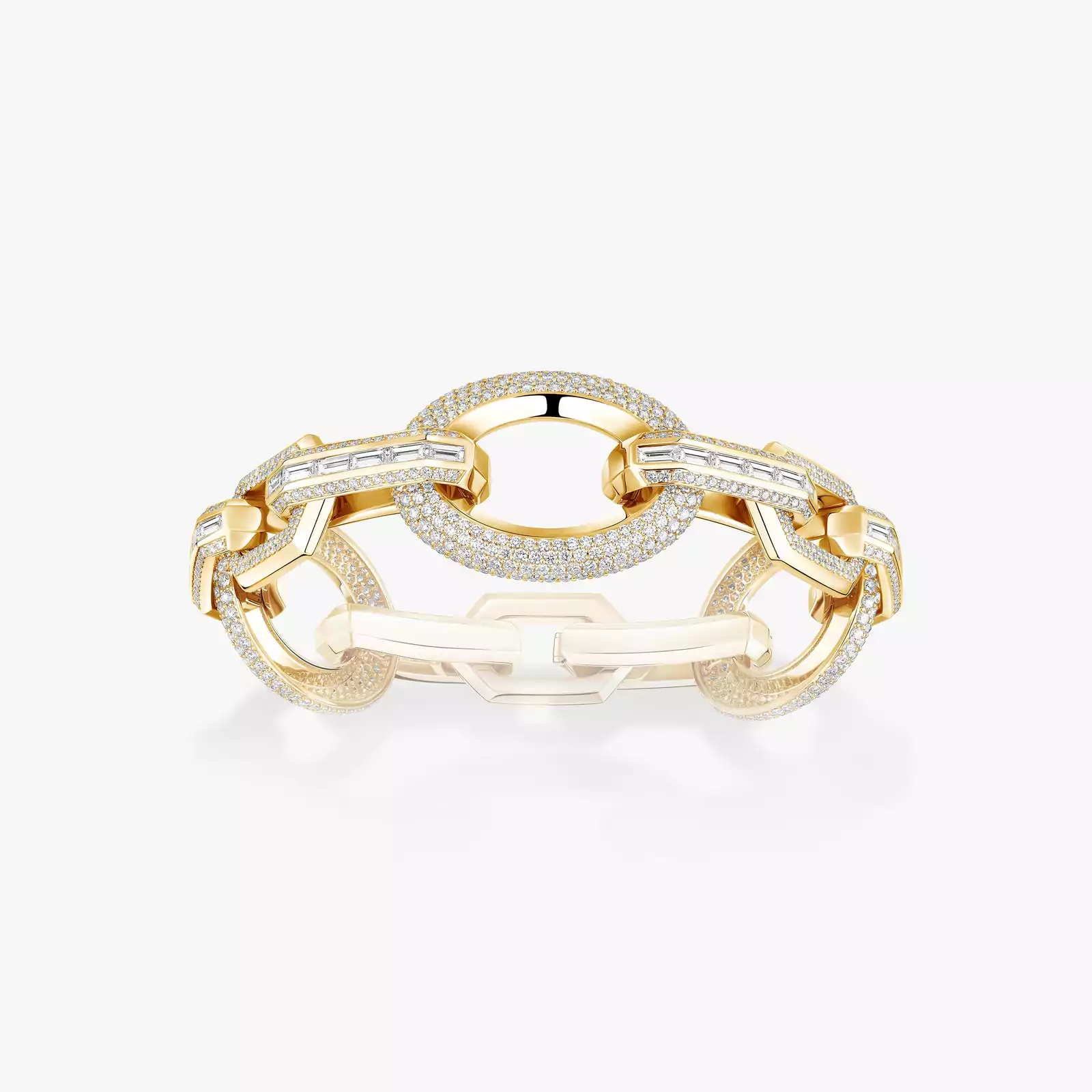 Groove Yellow Gold For Her Diamond Bracelet 13498-YG