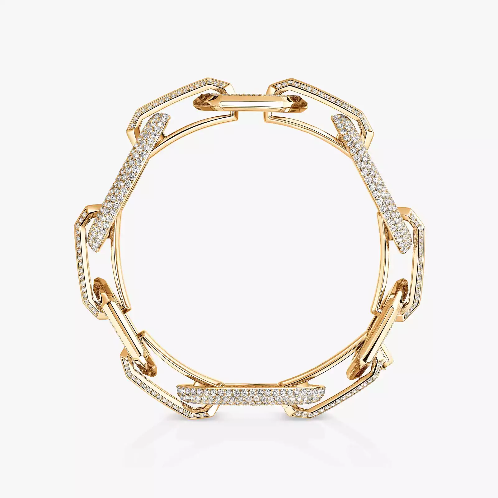 Groove Yellow Gold For Her Diamond Bracelet 13498-YG