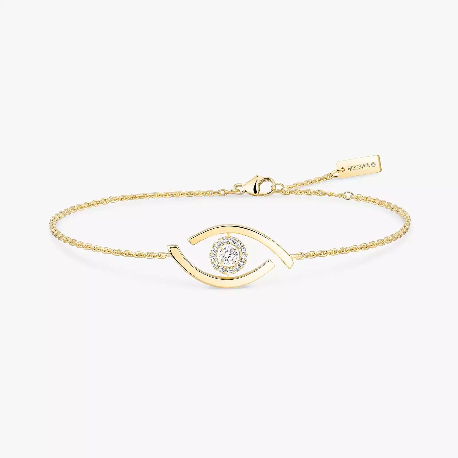 Lucky Eye Yellow Gold For Her Diamond Bracelet 10034-YG
