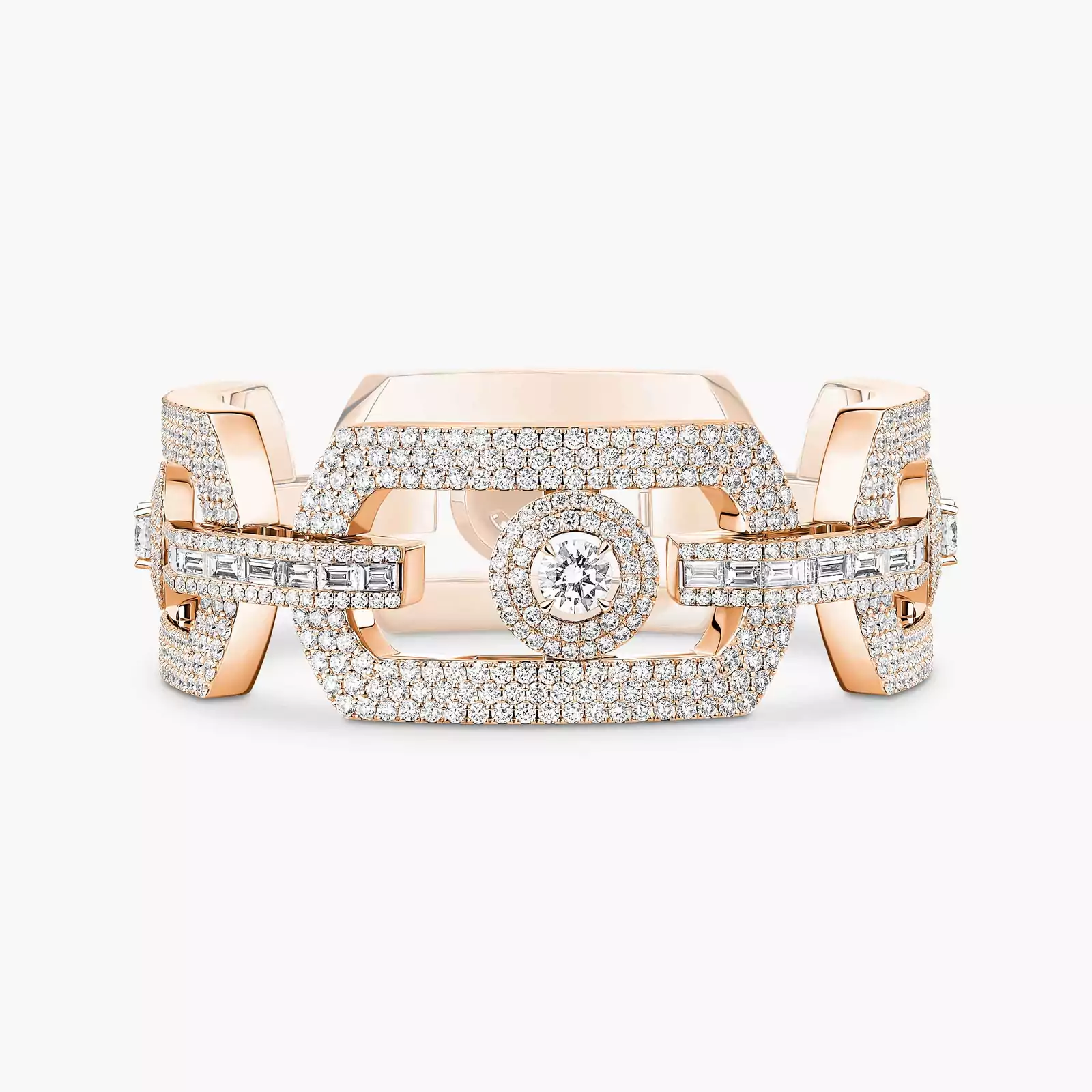 Bracelet Femme Or Rose Diamant So Move Max Pavé 14302-PG
