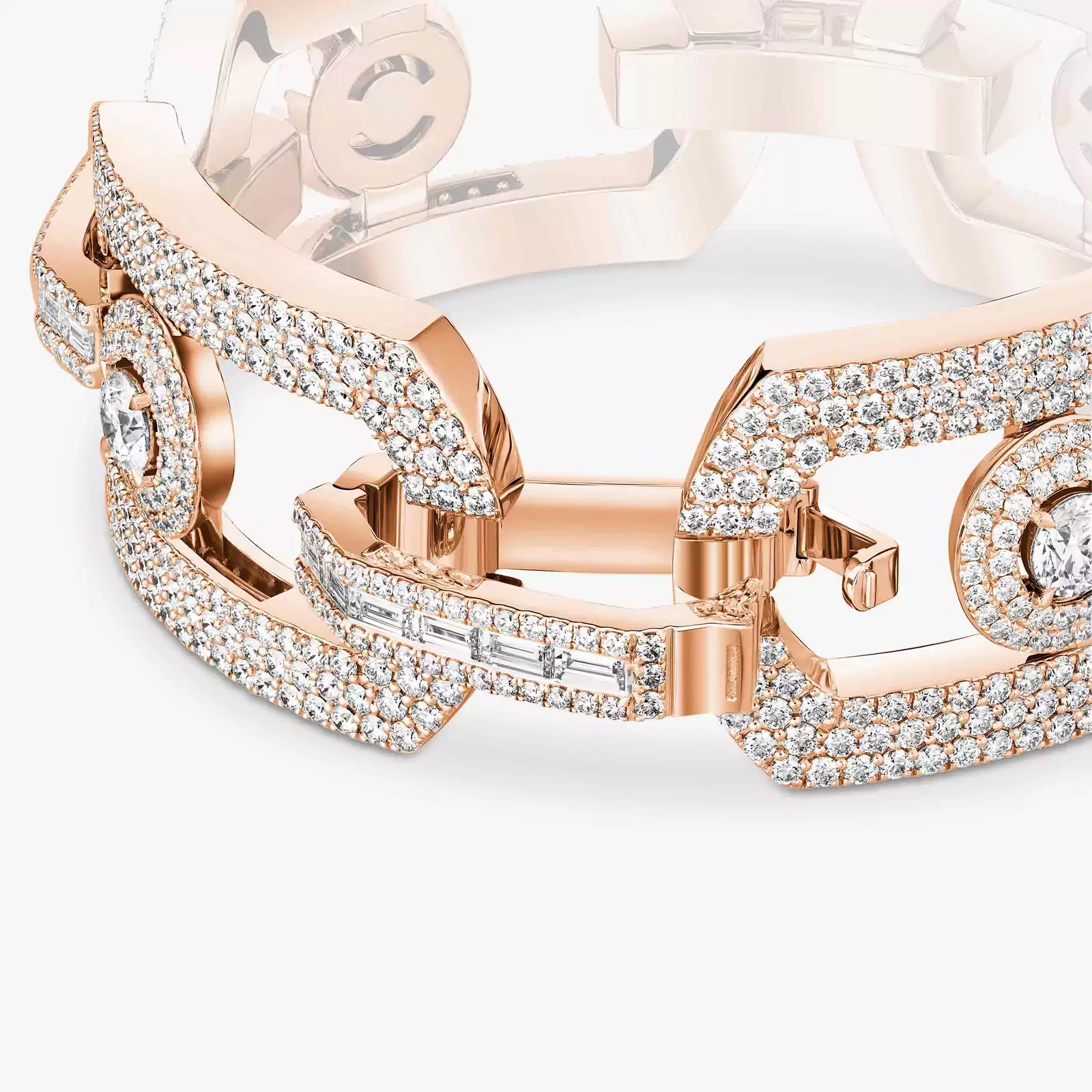 Bracelet Femme Or Rose Diamant So Move Max Pavé 14302-PG