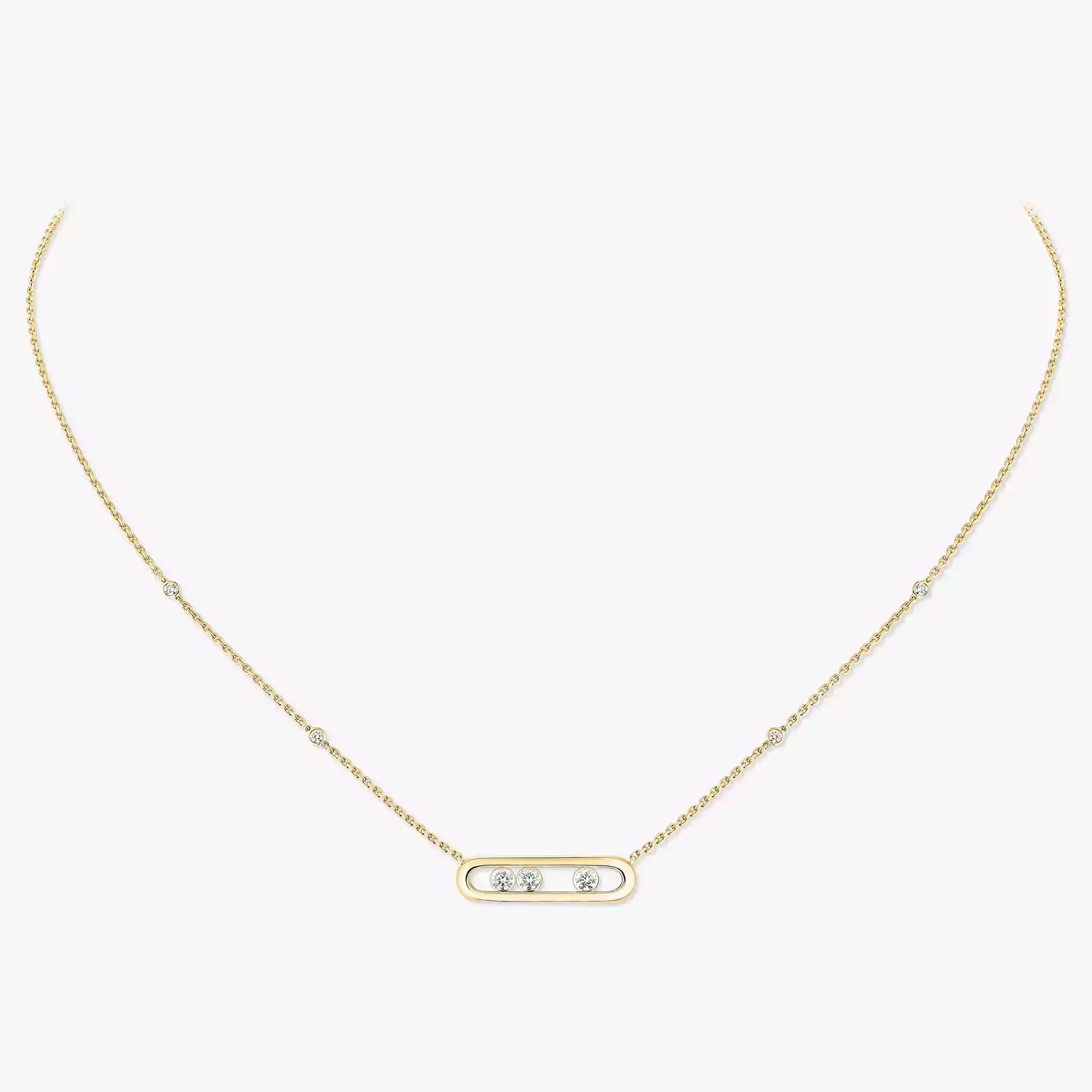 Baby Move Yellow Gold Diamond For Her Necklace 04323-YG