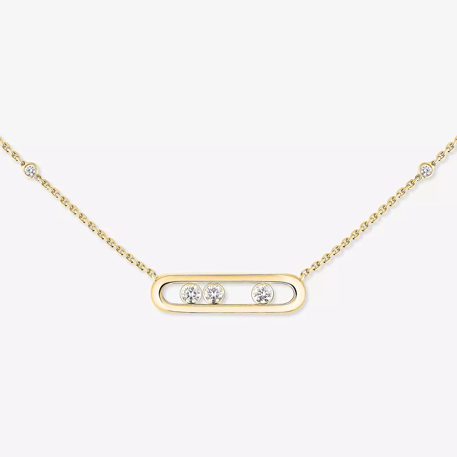 Baby Move Yellow Gold Diamond For Her Necklace 04323-YG