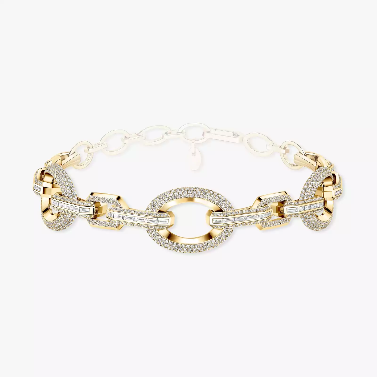 Collier Femme Or Jaune Diamant Choker Groove 14036-YG