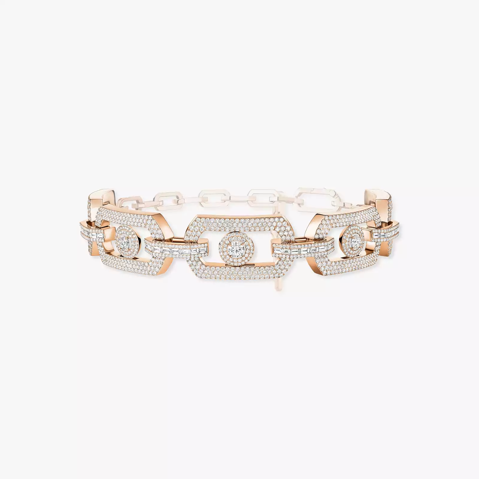 So Move Max Pavé Choker Pink Gold For Her Diamond Necklace 14240-PG