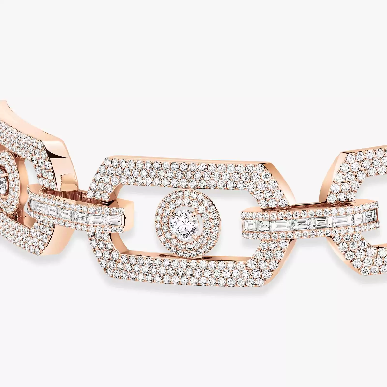 So Move Max Pavé Choker Pink Gold For Her Diamond Necklace 14240-PG