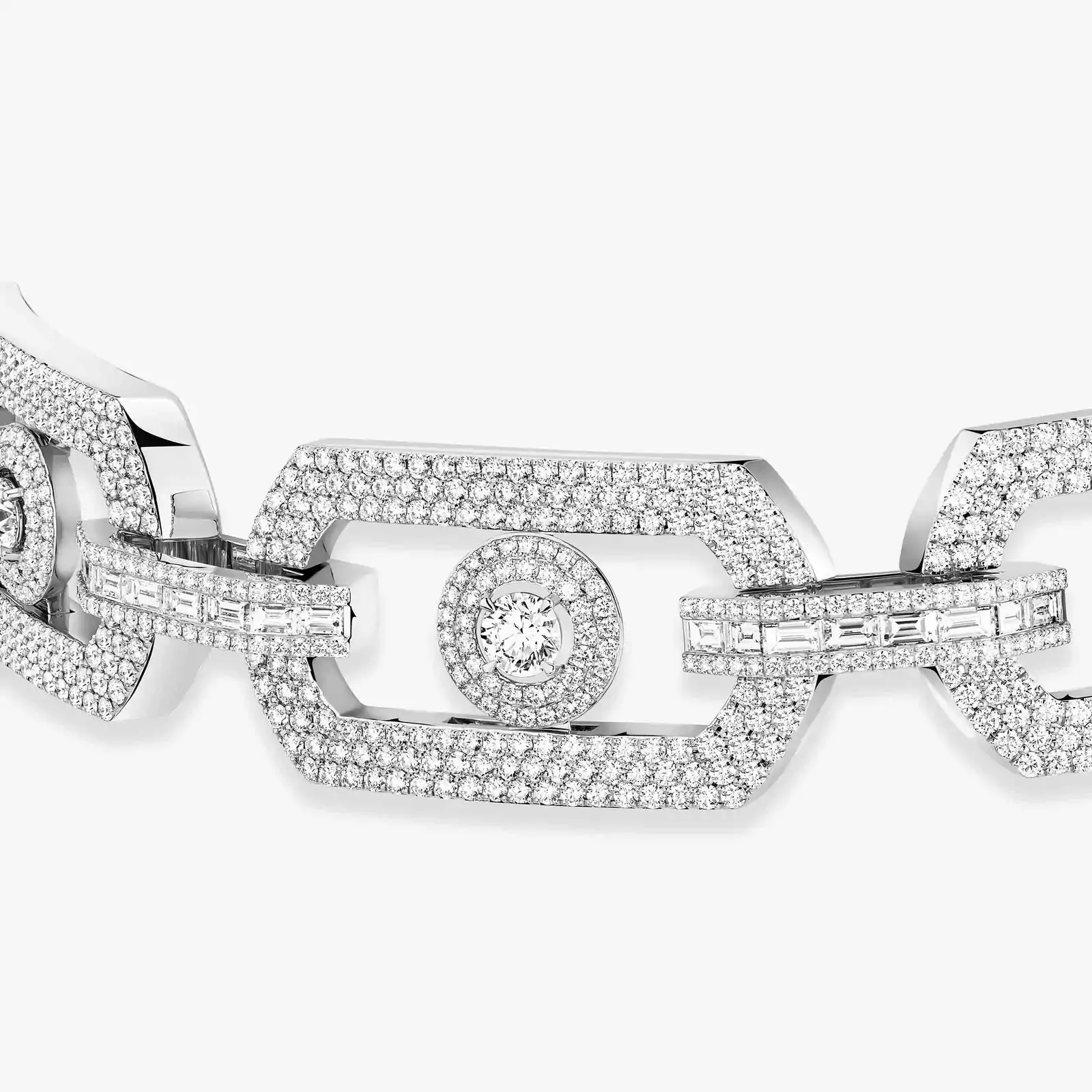 So Move Max Pavé Choker White Gold For Her Diamond Necklace 14240-WG