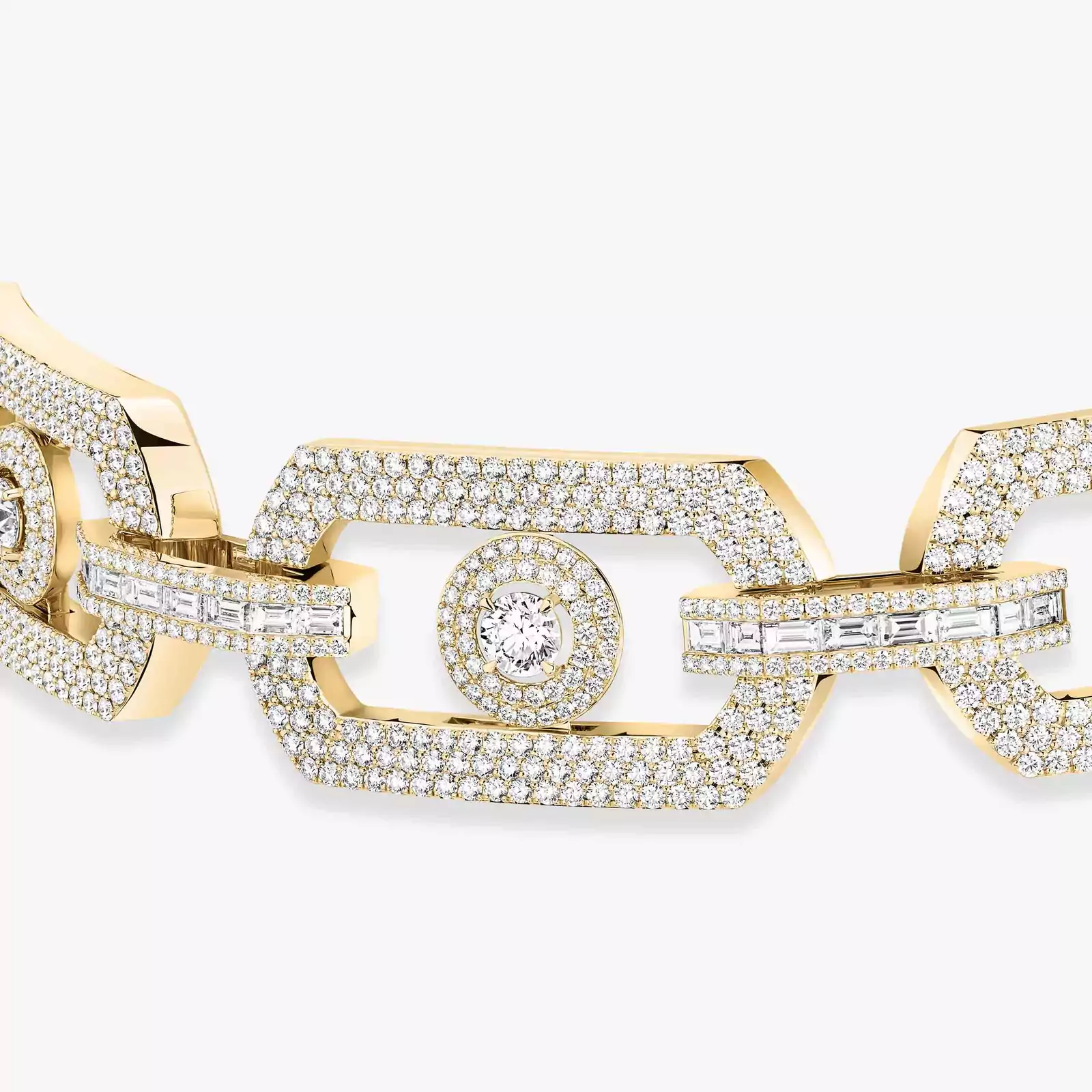 Collier Femme Or Jaune Diamant Choker So Move Max Pavé 14240-YG