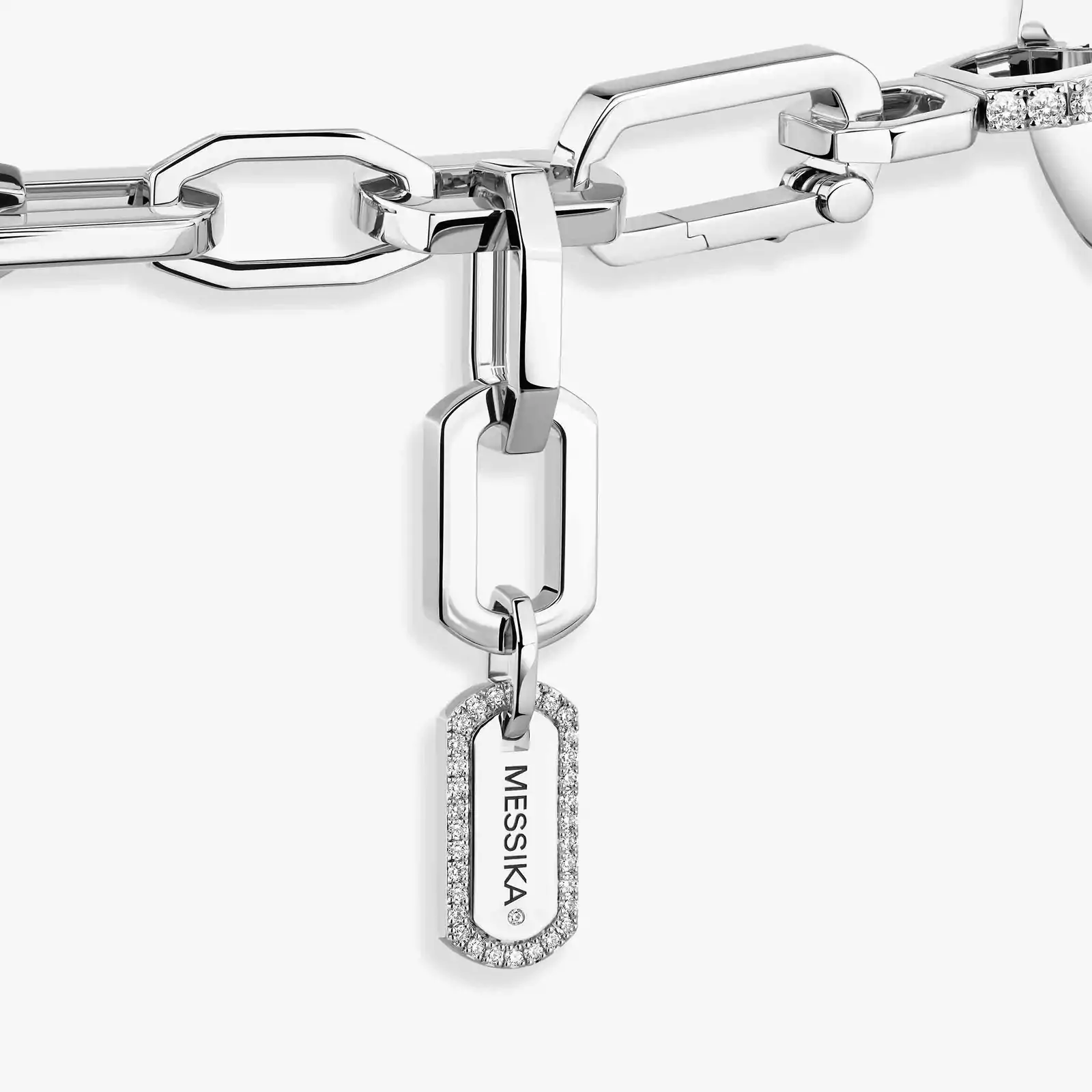 So Move Max Pavé Choker White Gold For Her Diamond Necklace 14240-WG