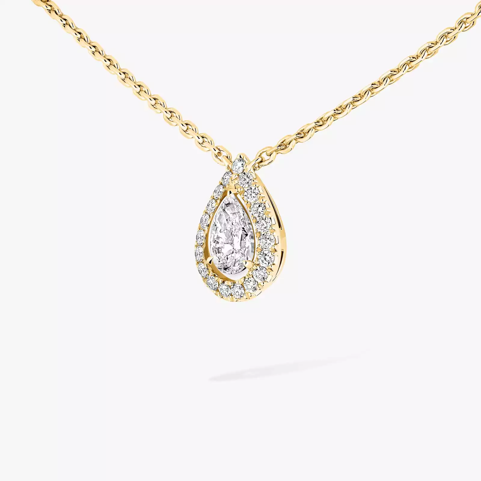 Колье Для нее Желтое золото Бриллиантами Joy Diamant Poire 0,25ct 05224-YG