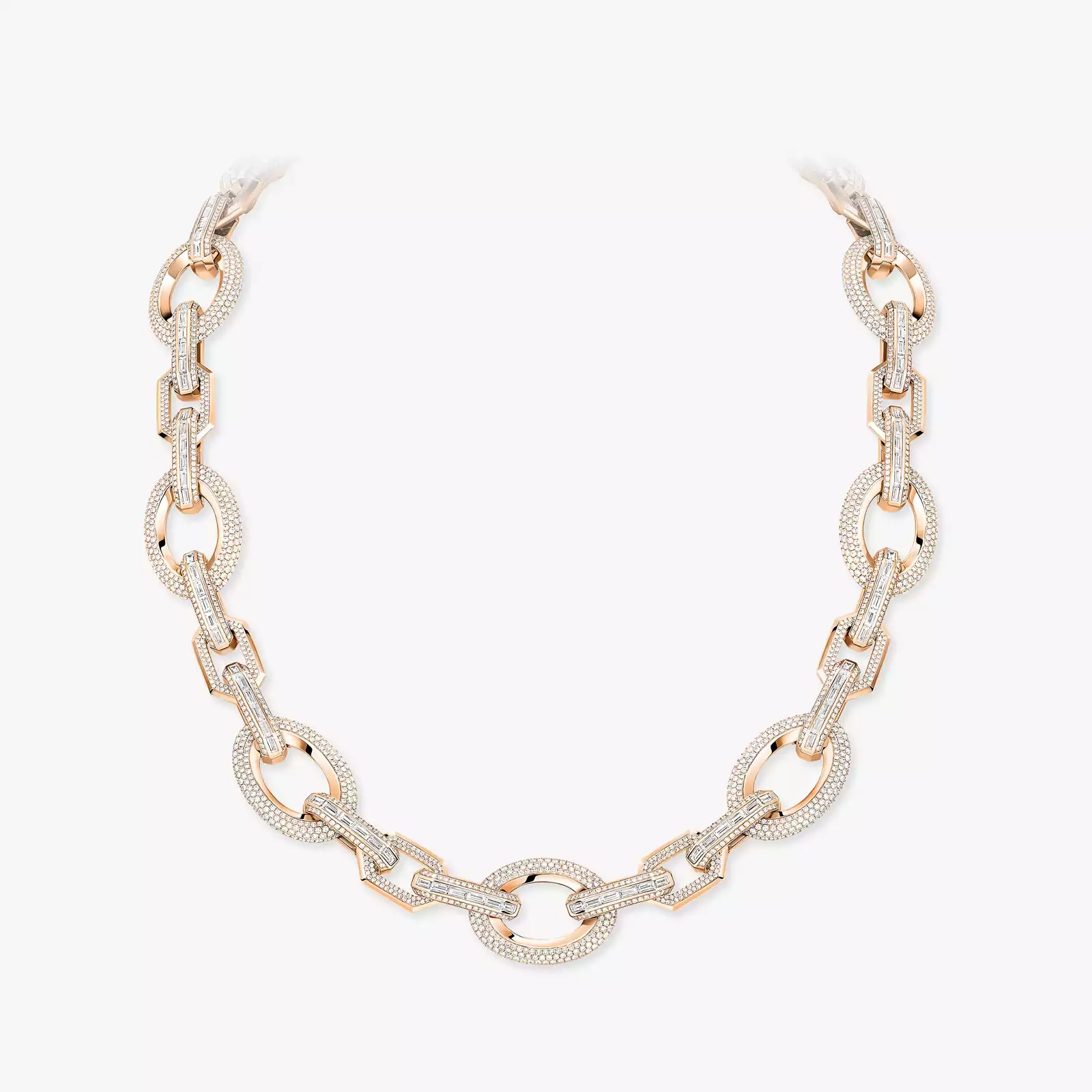 Collier Femme Or Rose Diamant Groove 14064-PG