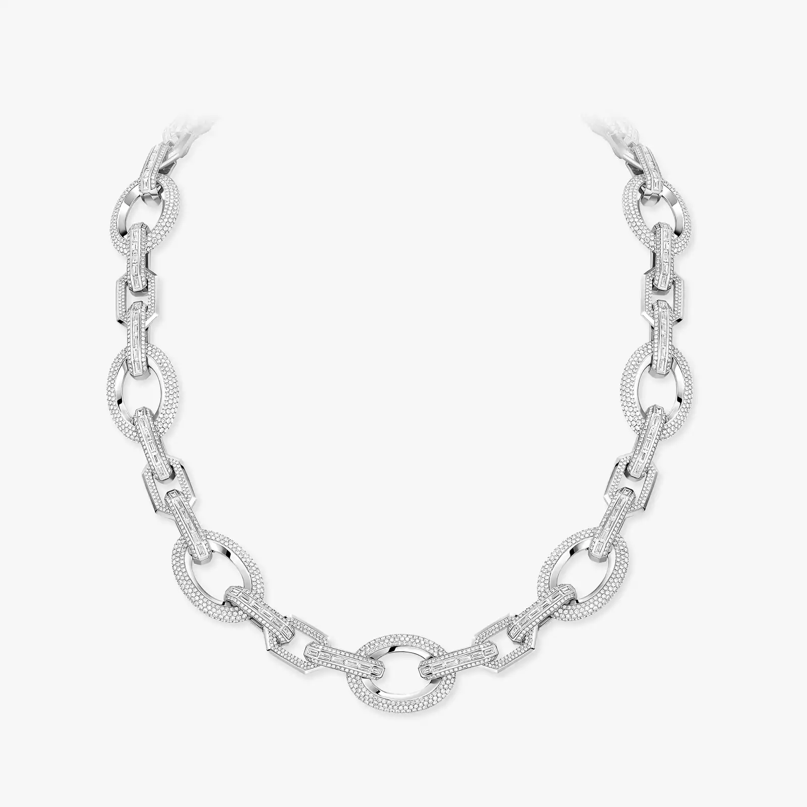 Groove White Gold For Her Diamond Necklace 14064-WG