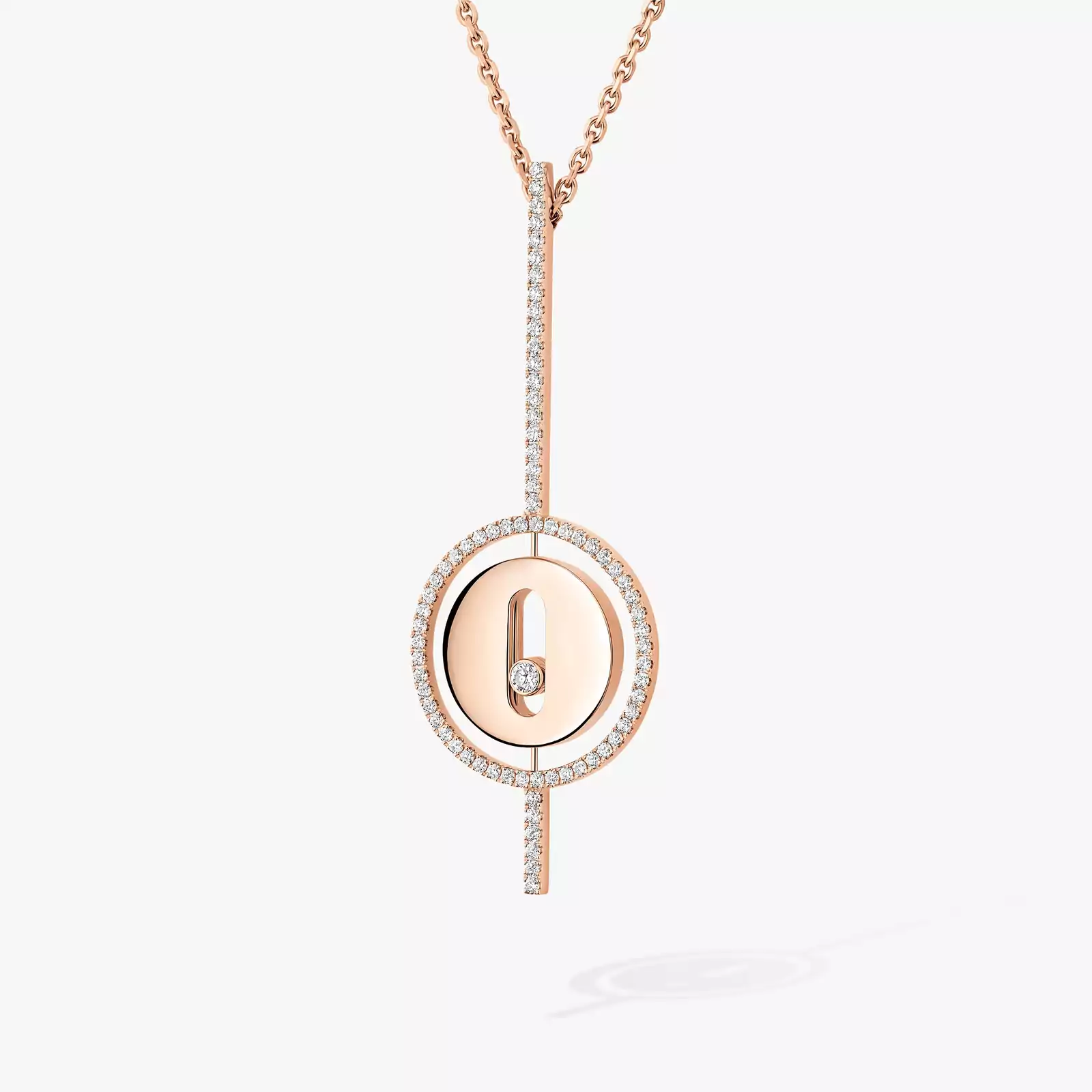 Collier Femme Or Rose Diamant Lucky Move Arrow 10113-PG