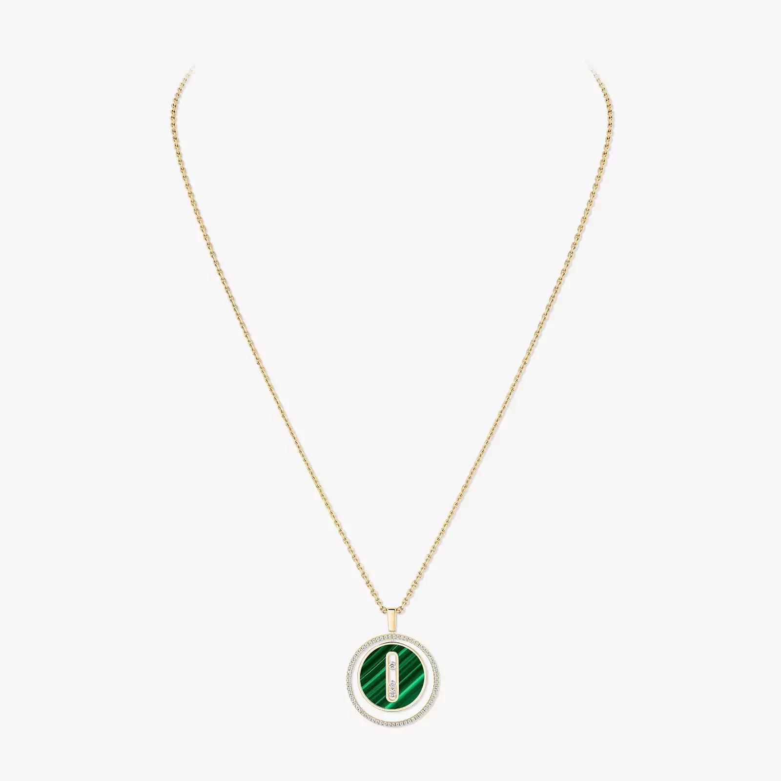 Malachite Lucky Move MM Yellow Gold For Her Diamond Necklace 10840-YG