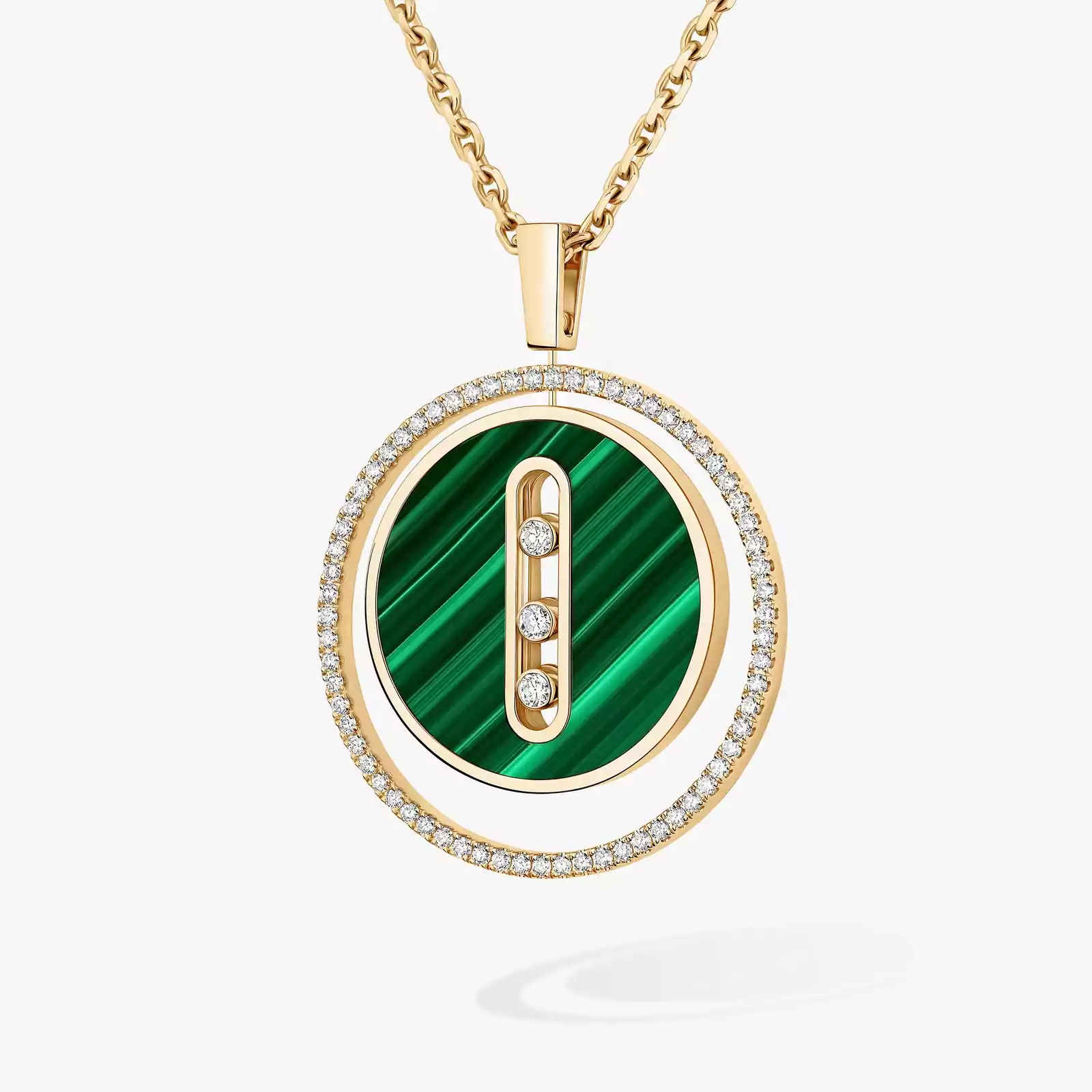 Malachite Lucky Move MM Yellow Gold For Her Diamond Necklace 10840-YG