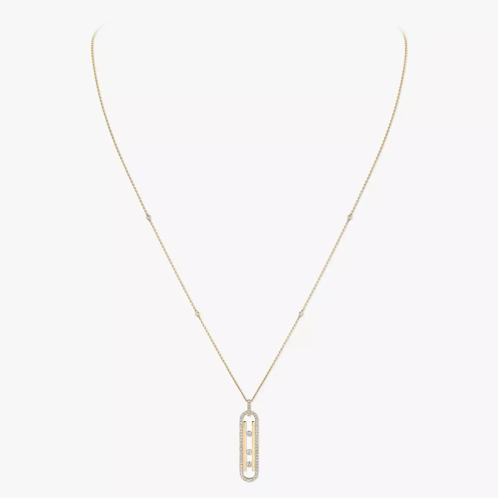 Necklace For Her Yellow Gold Diamond ネックレス ムーヴ テンス PM  10032-YG
