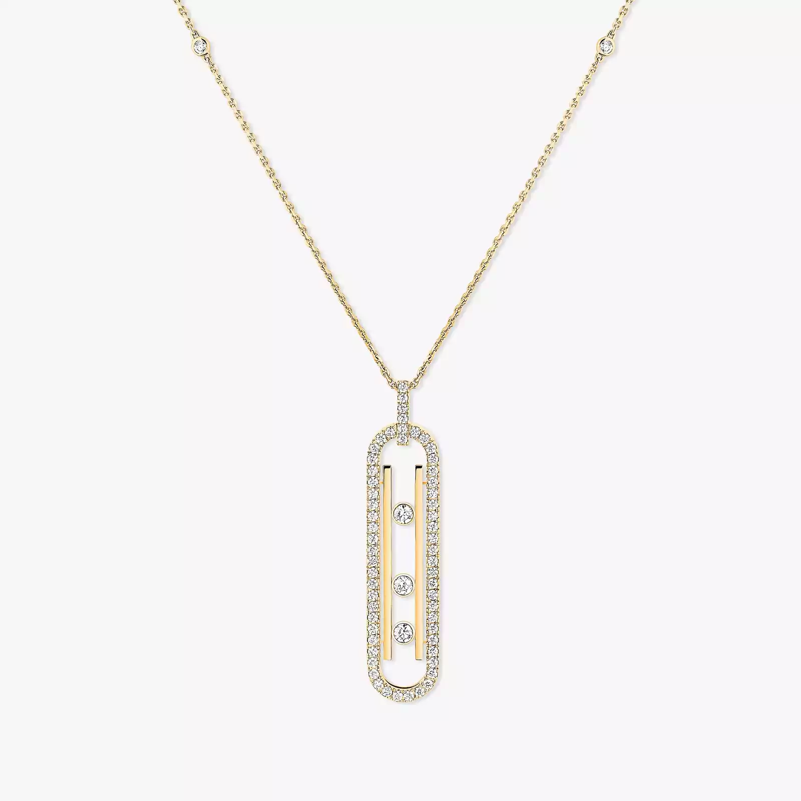 Necklace For Her Yellow Gold Diamond ネックレス ムーヴ テンス PM  10032-YG