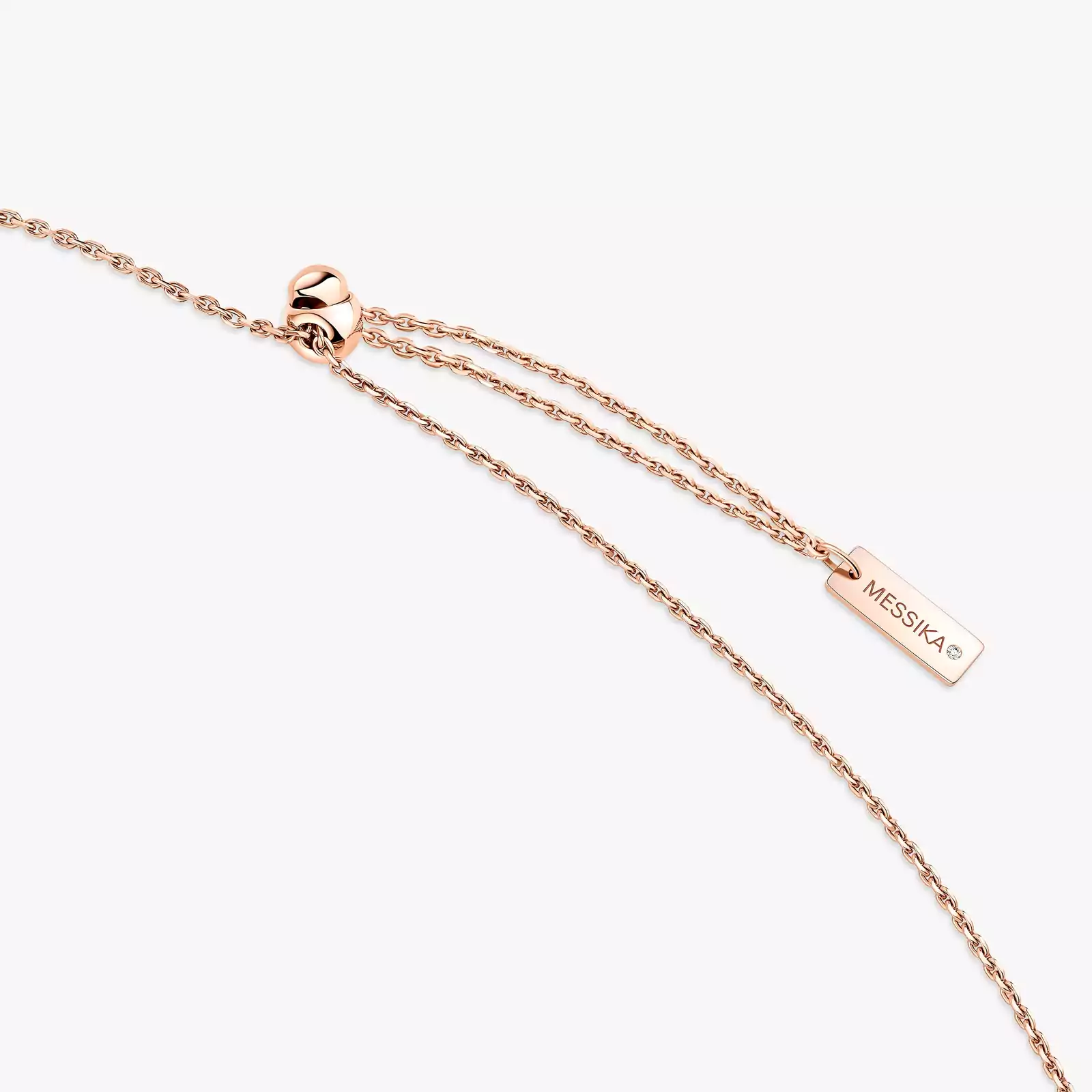 Necklace For Her Pink Gold Diamond Move 10th SM Necklace 10032-PG