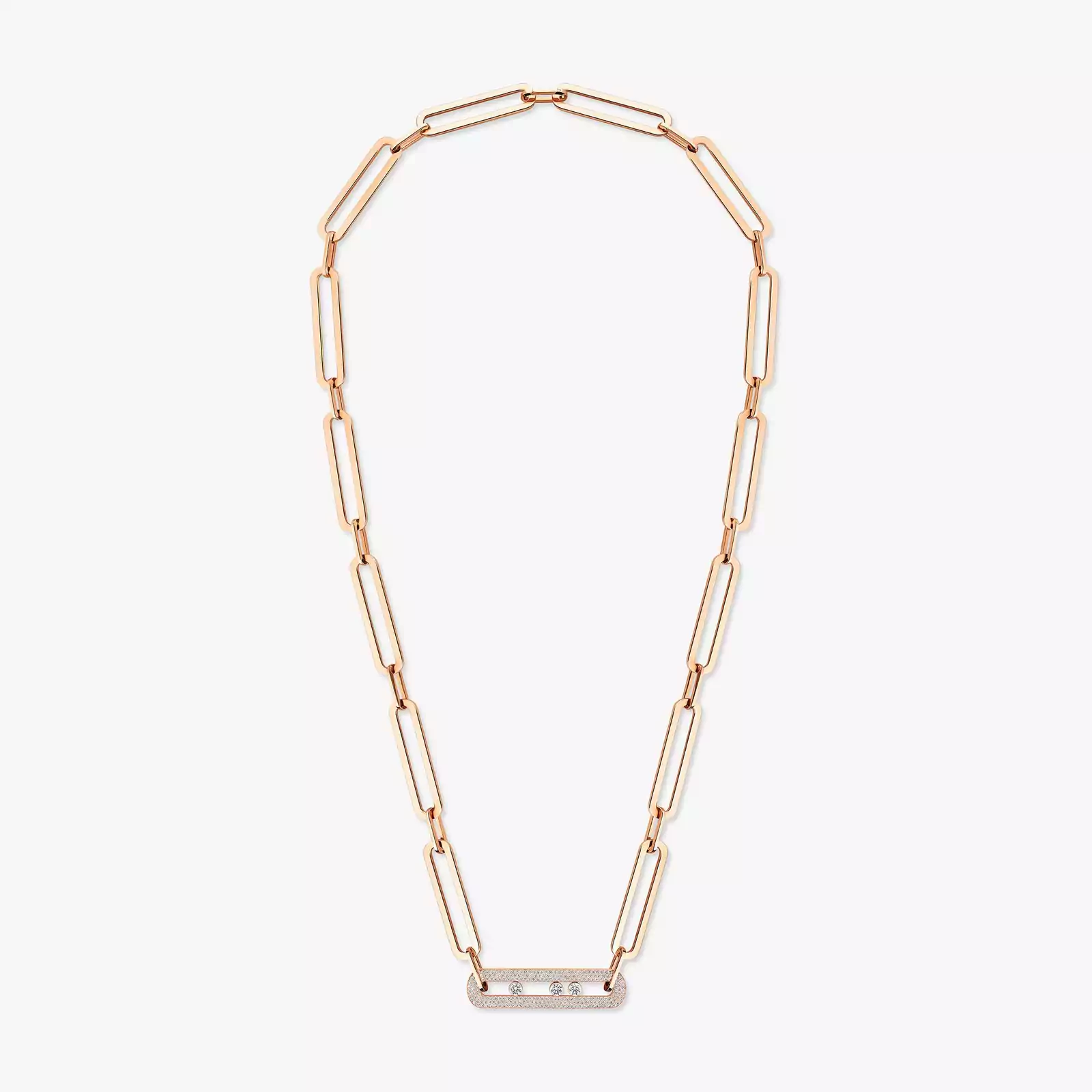 Sautoir Move 10th Anniversary XL Pink Gold For Her Diamond Necklace 06768-PG