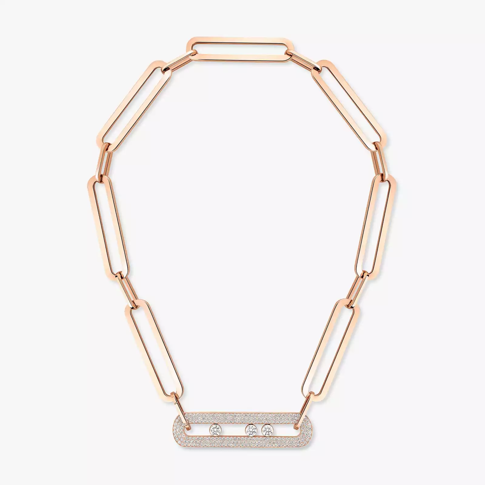 Sautoir Move 10th Anniversary XL Pink Gold For Her Diamond Necklace 06768-PG