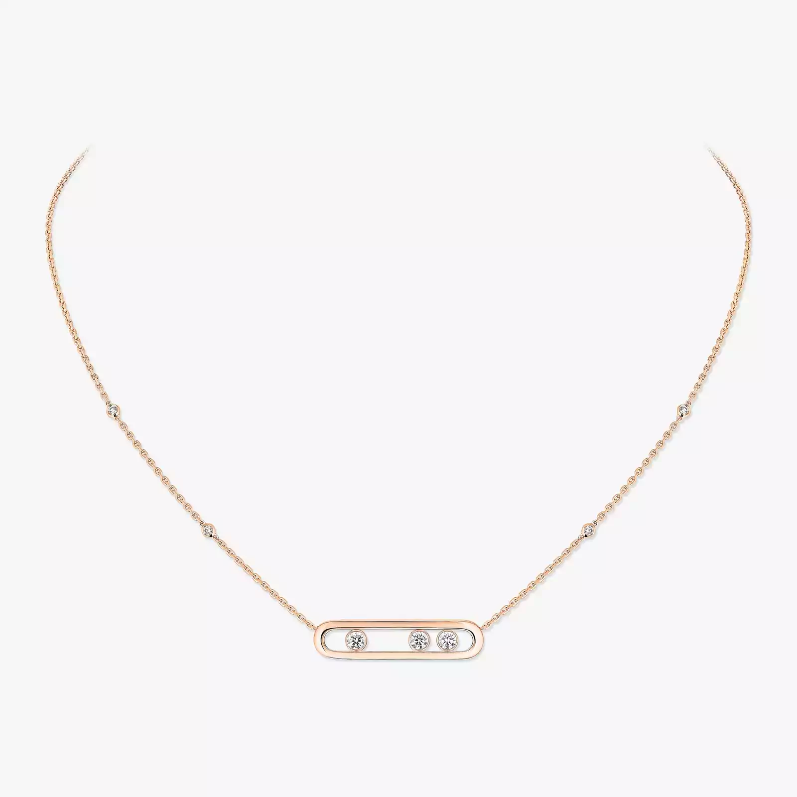 Move Pink Gold Diamond For Her Necklace 03997-PG