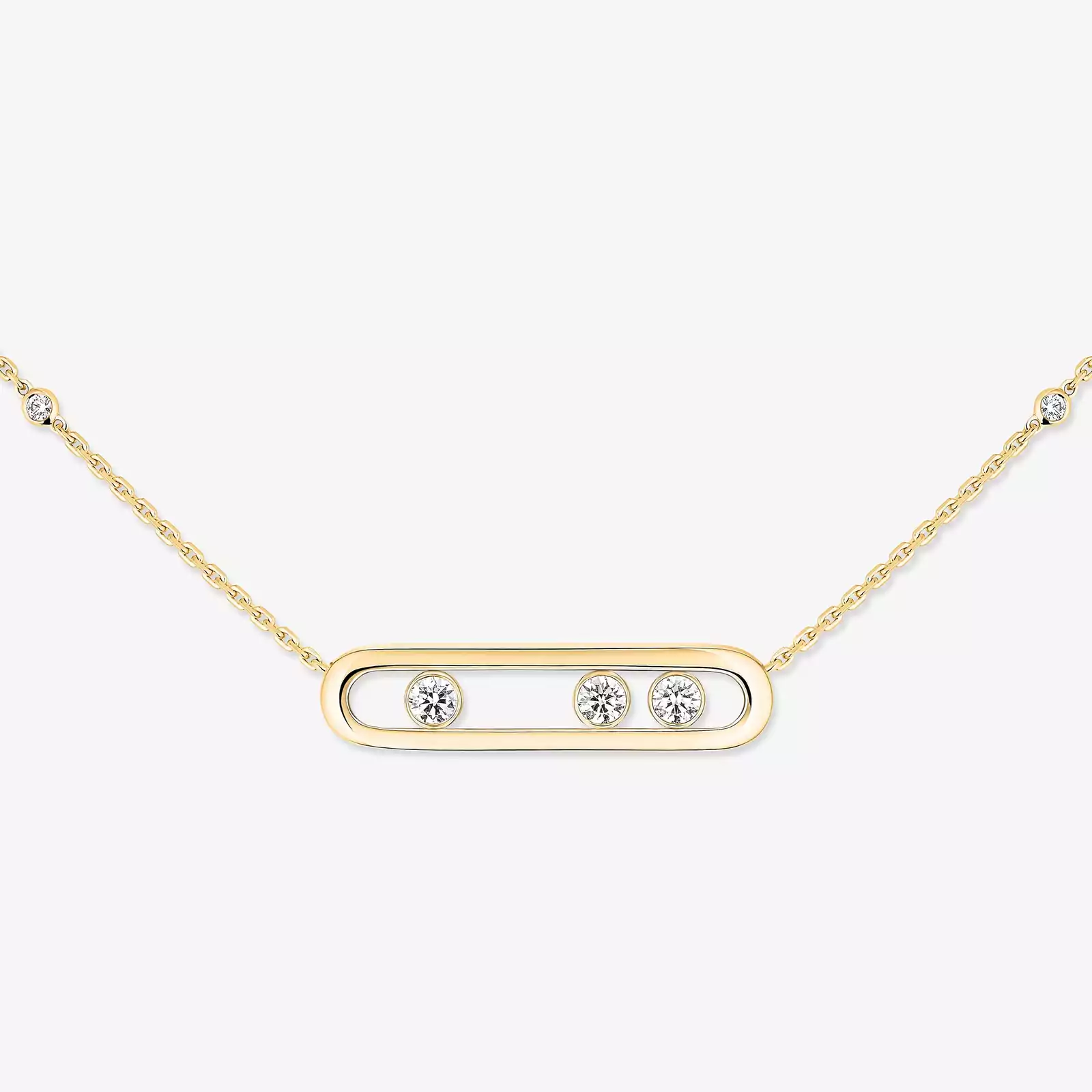 Necklace For Her Yellow Gold Diamond Move 03997-YG