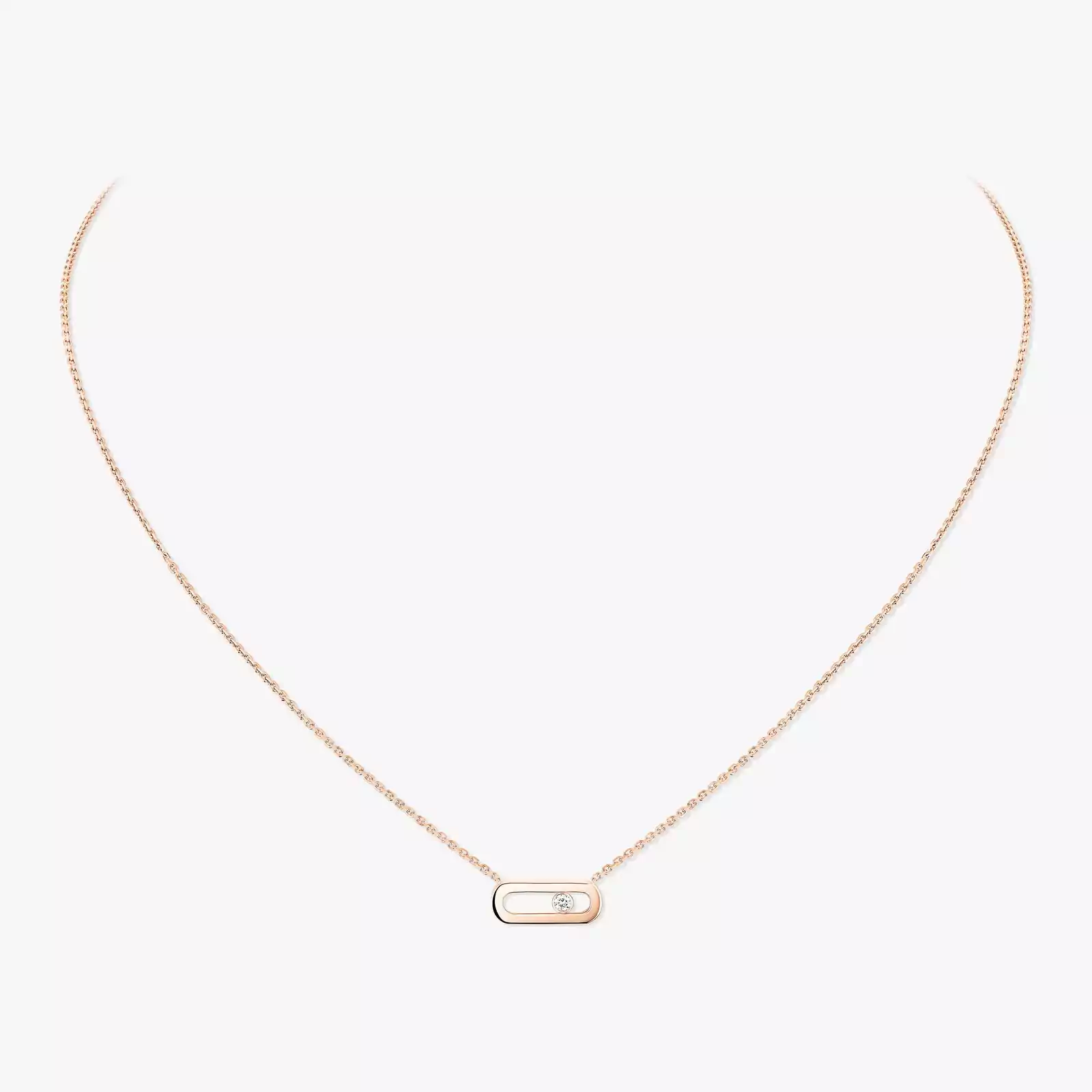 Move Uno Pink Gold For Her Diamond Necklace 14613-PG
