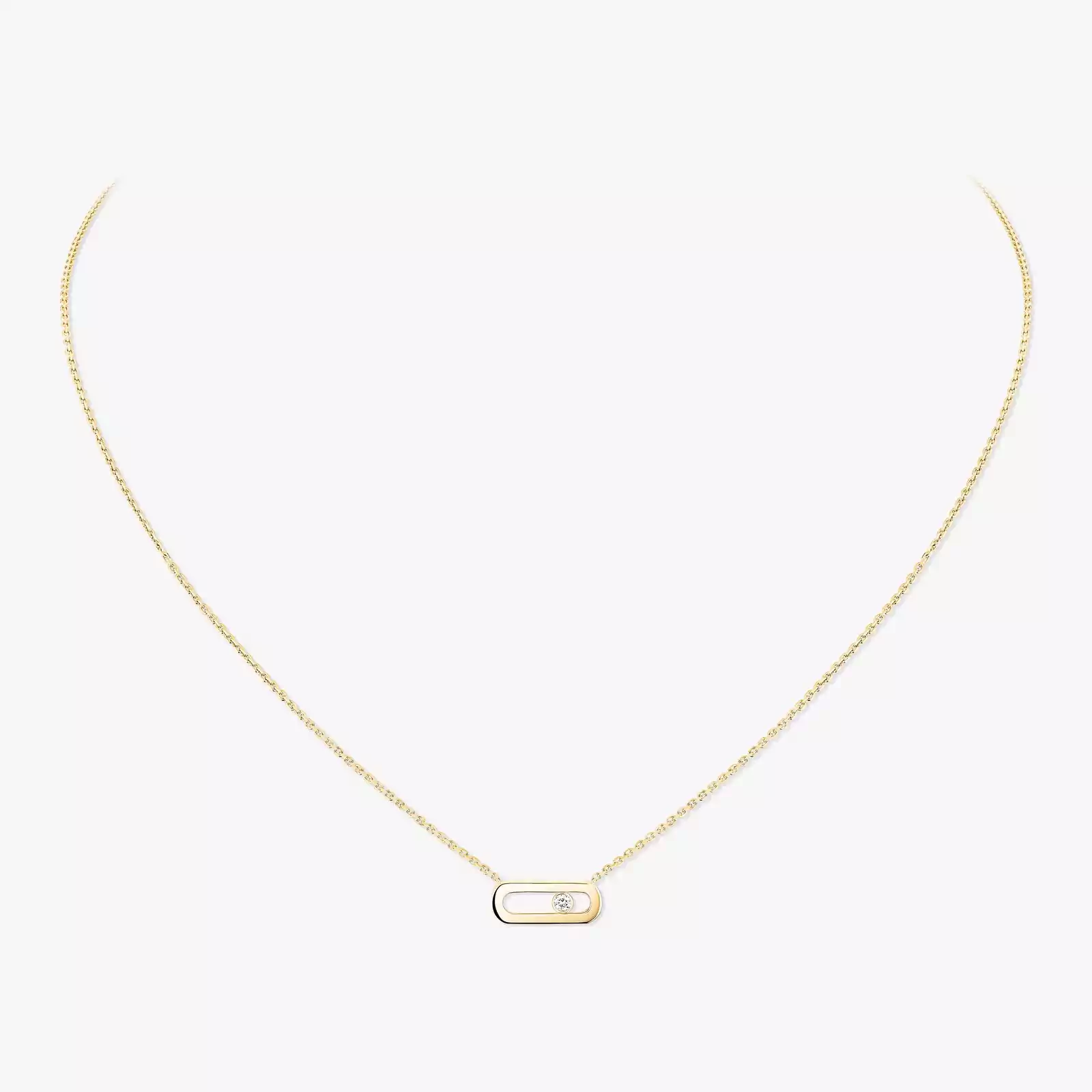 Collier Femme Or Jaune Diamant Move Uno 14613-YG