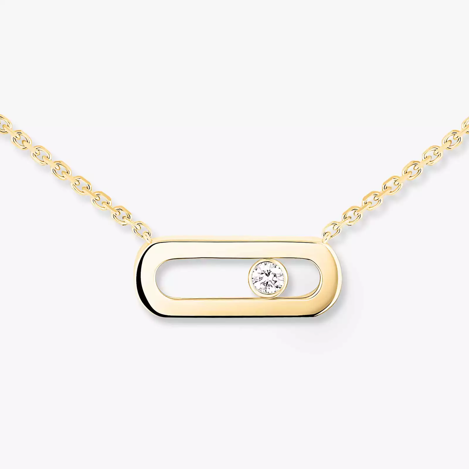 Gold Move Uno Yellow Gold For Her Diamond Necklace 10053-YG
