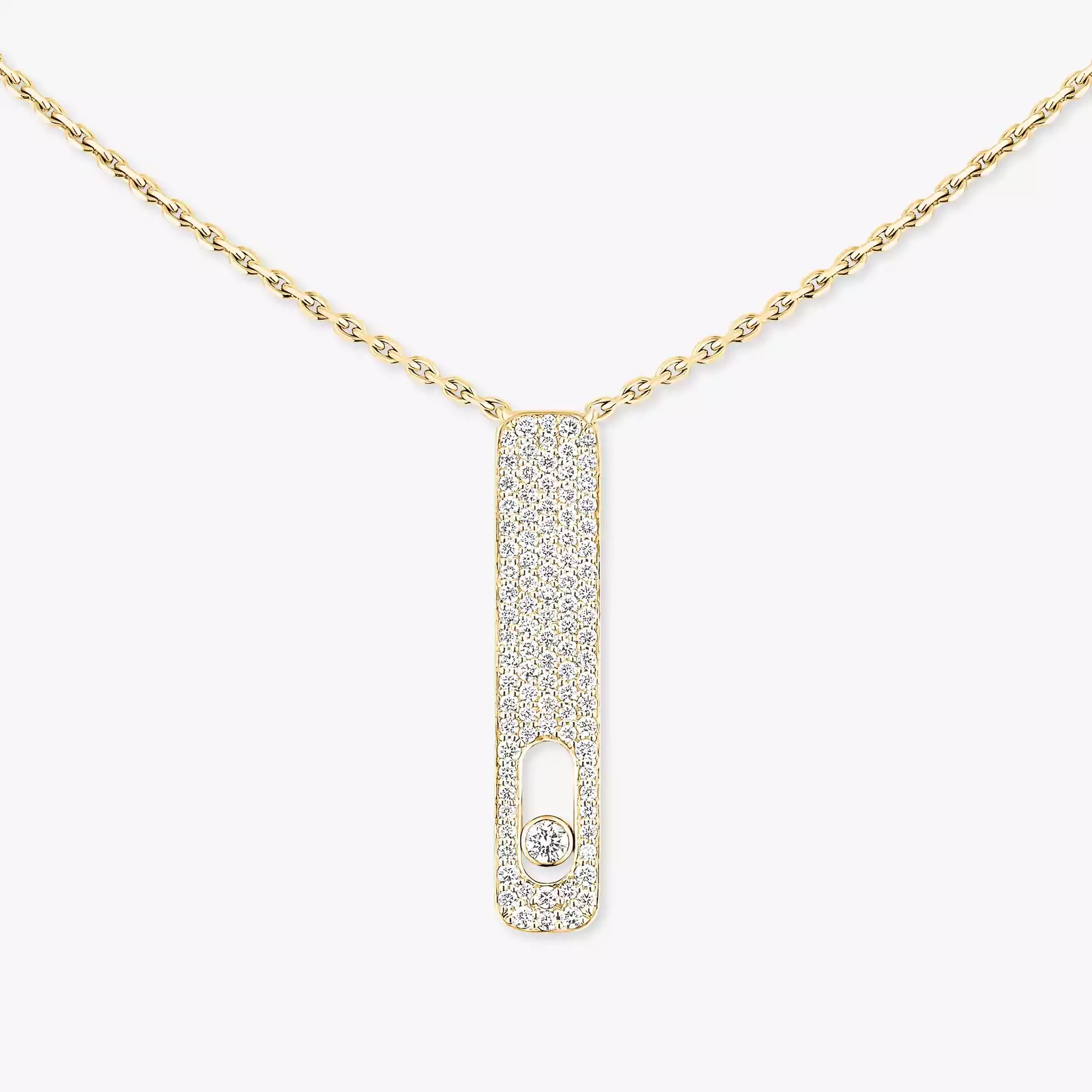 Collier Femme Or Jaune Diamant My First Diamond Pavé  07520-YG
