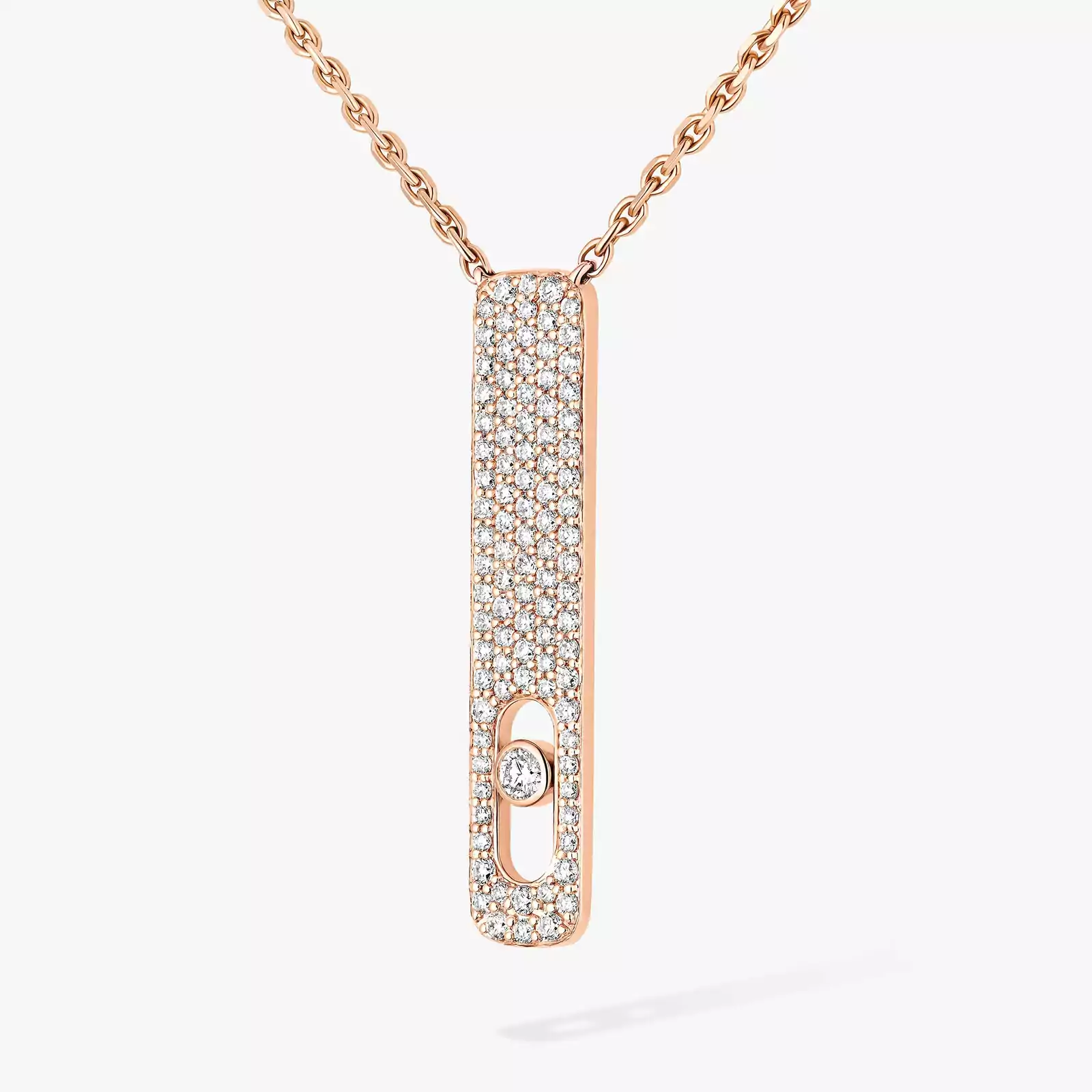 Collar Mujer Oro rosa Diamante Collar con pavé My First Diamond 07520-PG