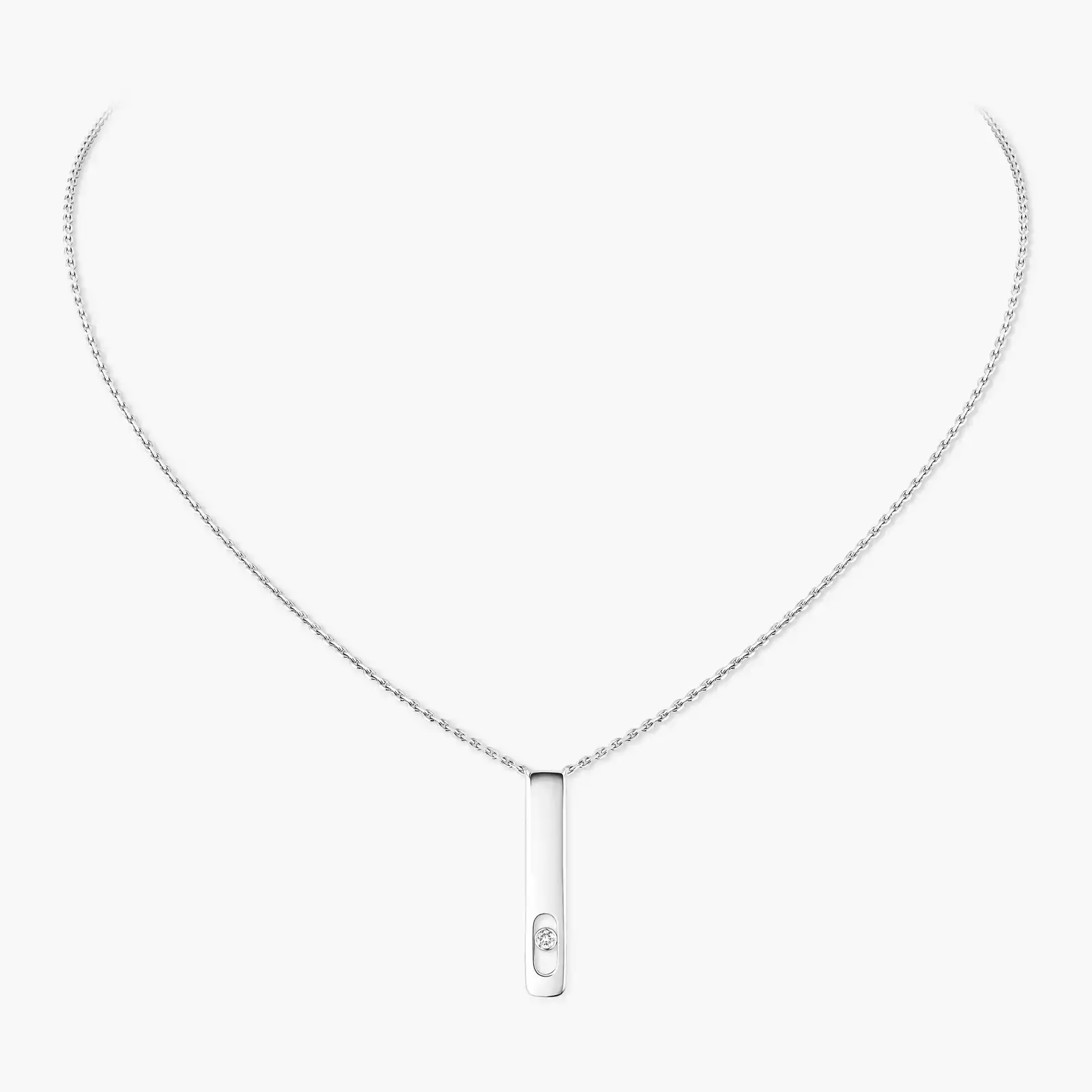 Collier Femme Or Blanc Diamant My First Diamond 07498-WG