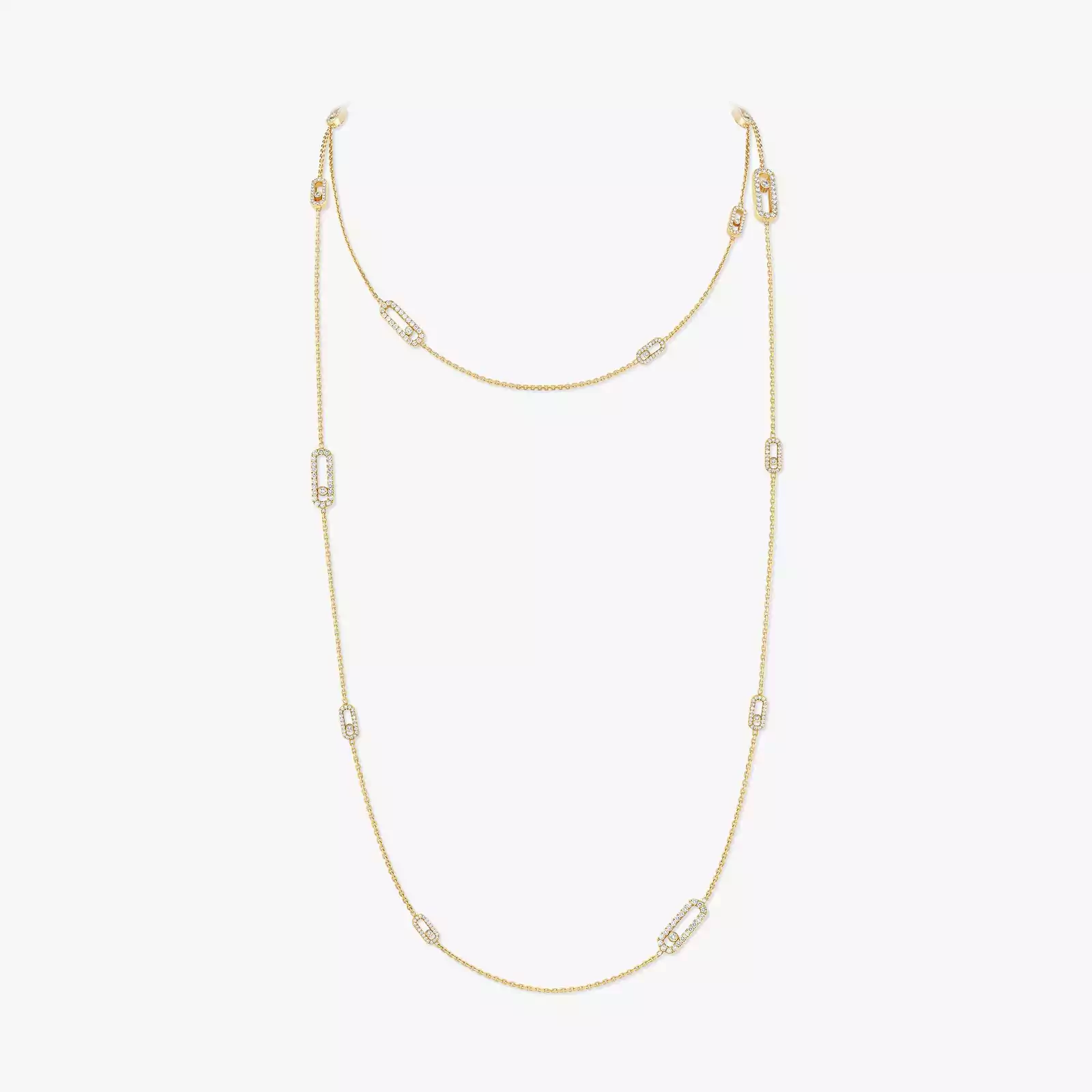 Move Uno Long Necklace Yellow Gold For Her Diamond Necklace 11324-YG