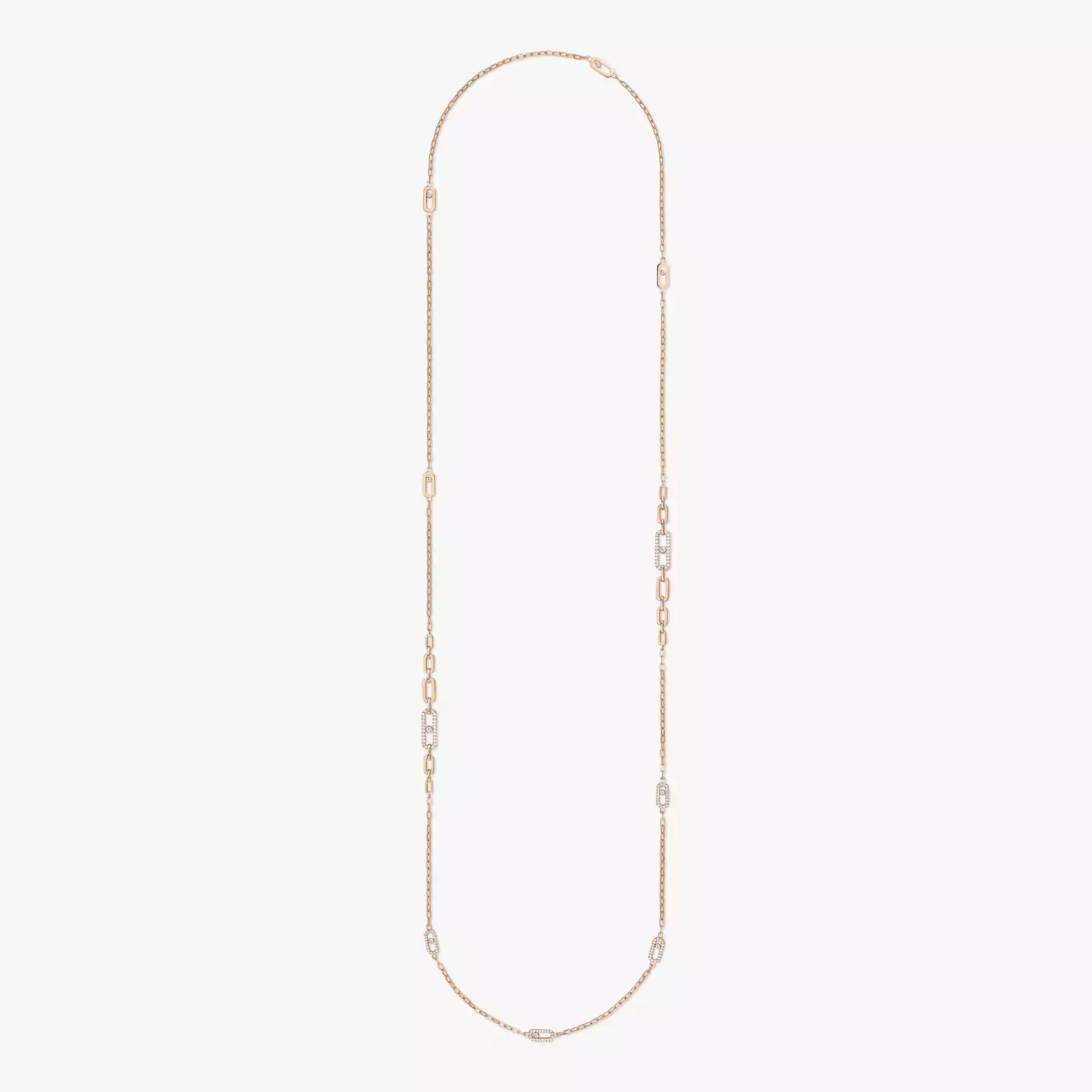 Necklace Femme Pink Gold Diamond Move Uno  07170-PG
