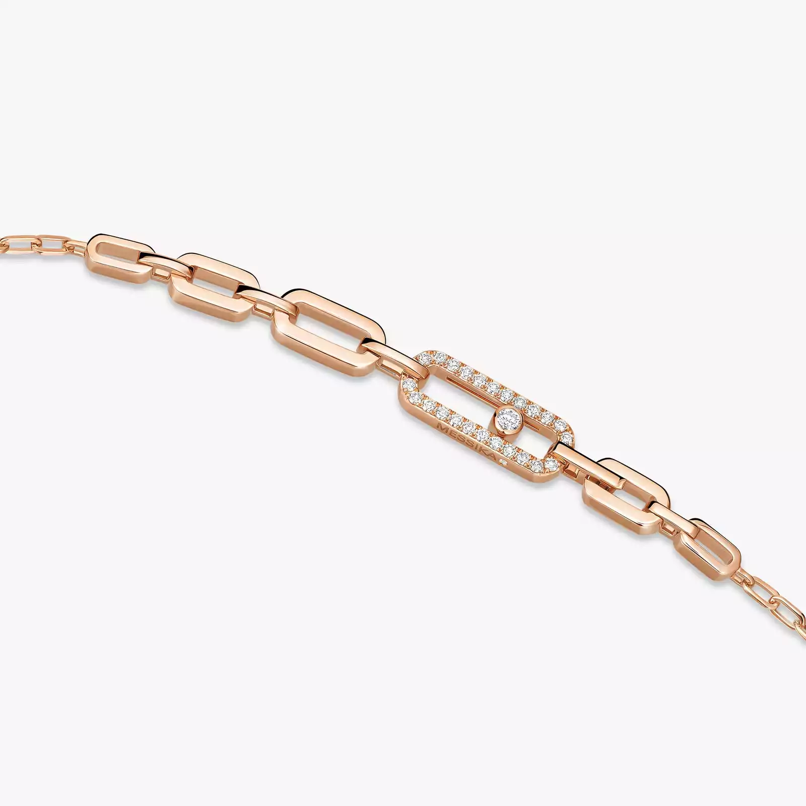 Necklace Femme Pink Gold Diamond Move Uno  07170-PG