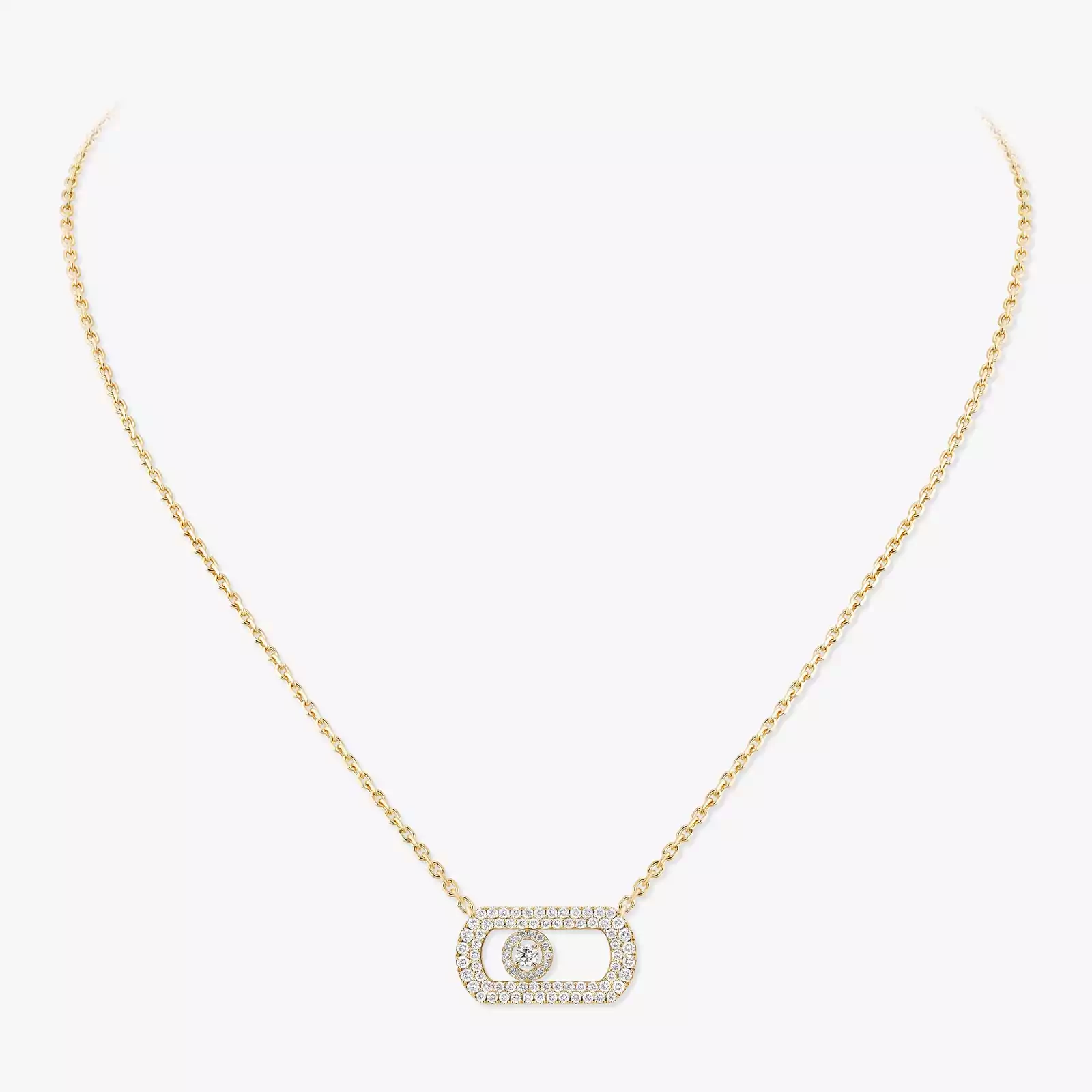 Collier Femme Or Jaune Diamant So Move Pavé 12945-YG