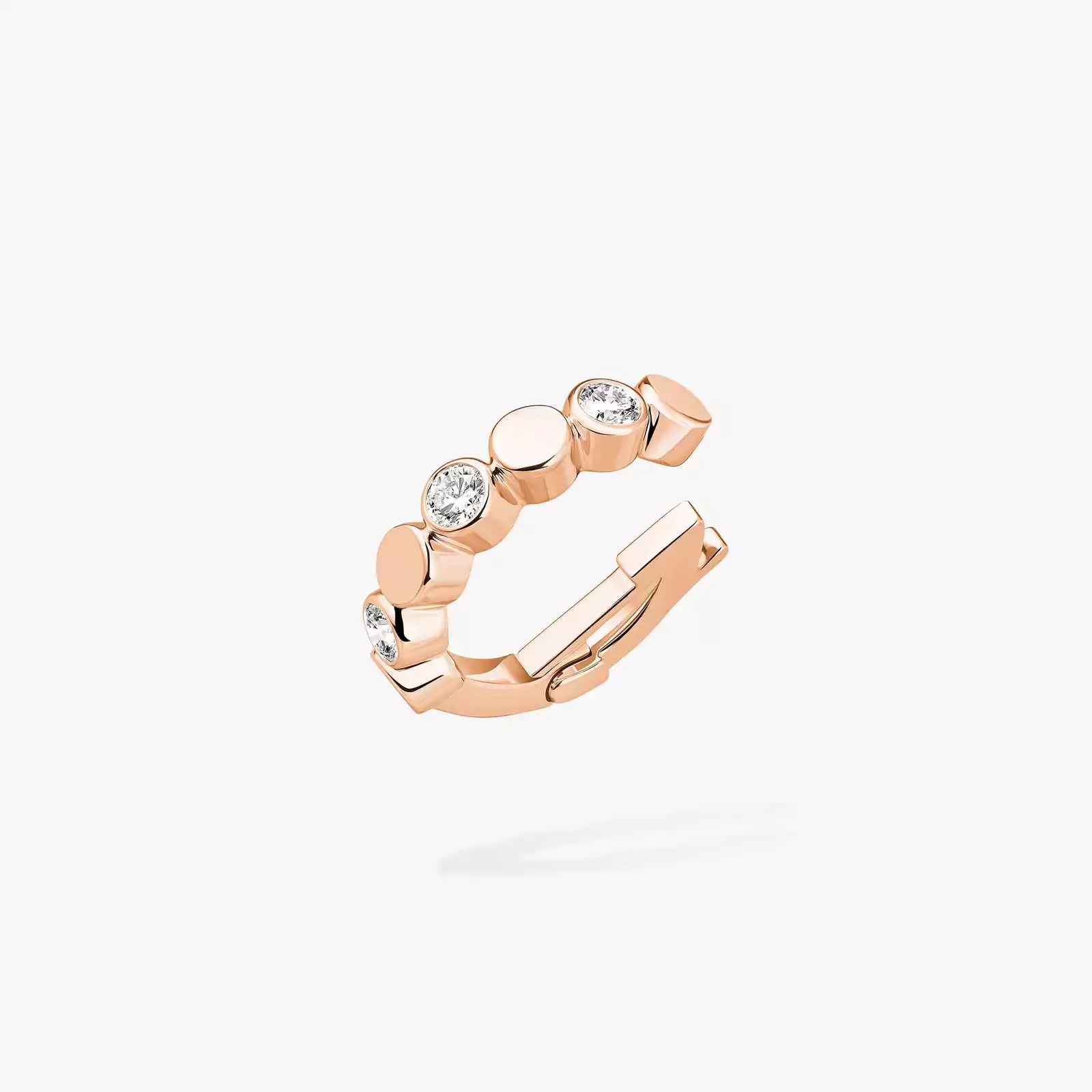 D-Vibes Mono Clip Earring Pink Gold For Her Diamond Earrings 13151-PG