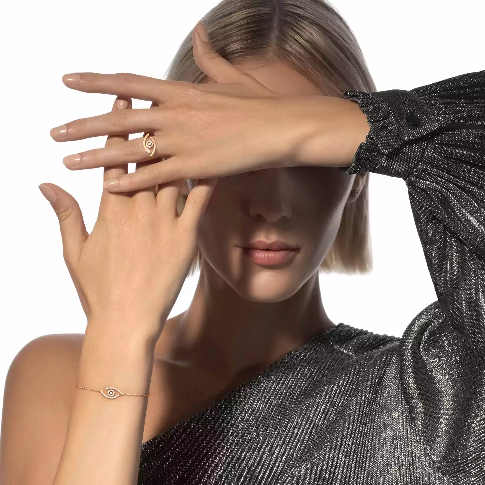 Lucky Eye Yellow Gold For Her Diamond Ring 10036-YG